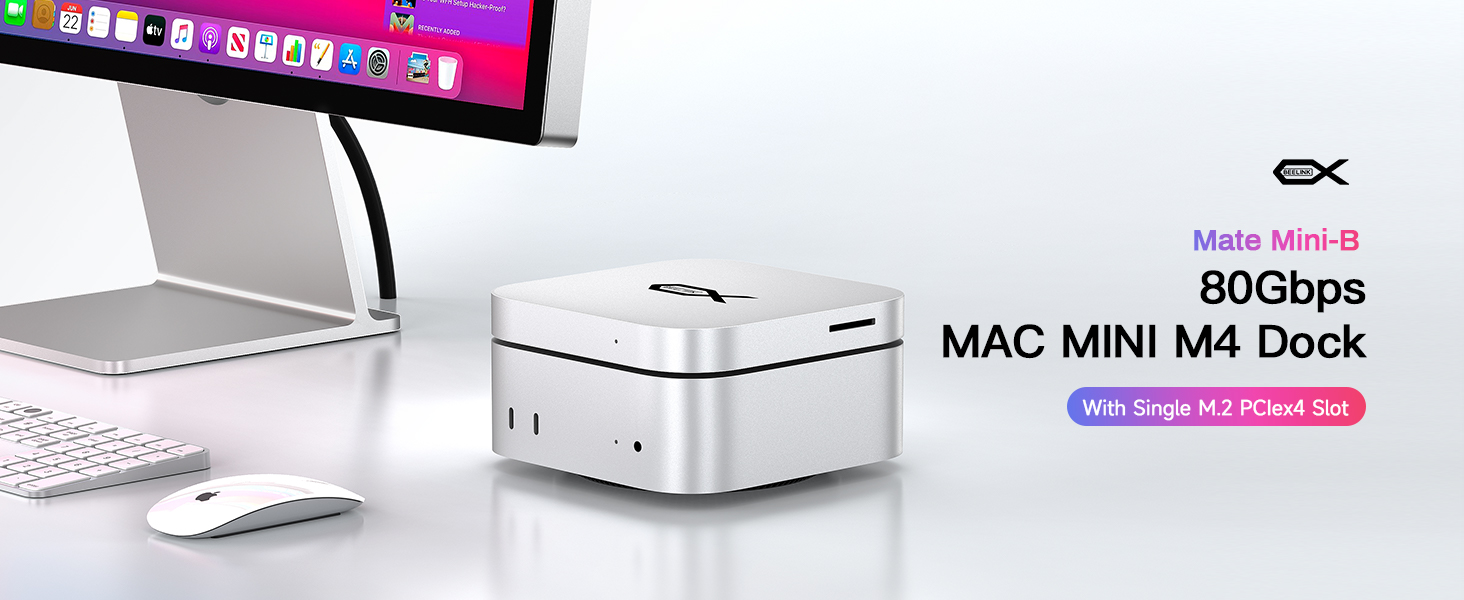 BEELINK EX Mate Mini-A Mac mini M4 ドック Amazon.com: BEELINK EX Mate Mini-A 2TB for Mac mini M4 Dock