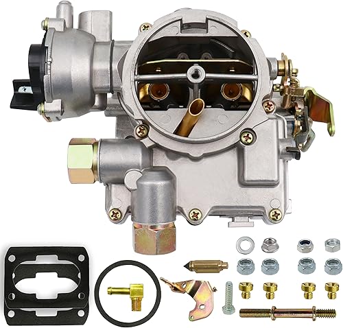 Carburador marino para Mercruiser 3.0L 2.5L 2 barriles Carburador 4 CYL Mercarb Carb con chorros de enlace largo y juntas estrangulador eléctrico,
