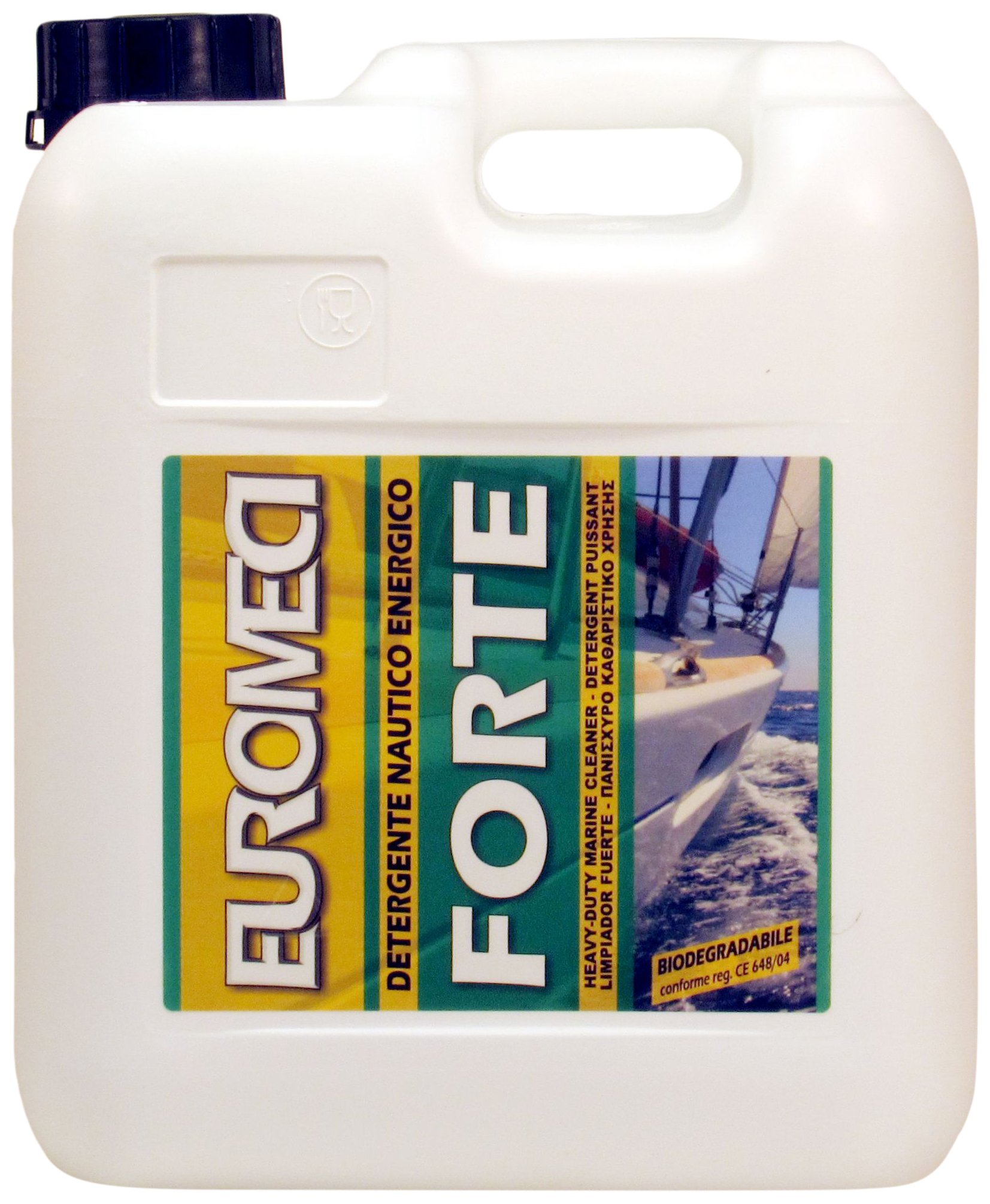 Forte, Detergente sgrassante nautico energico, 5000 ml & EGLA5, Pasta Lucidante, Bianco, 500 ml