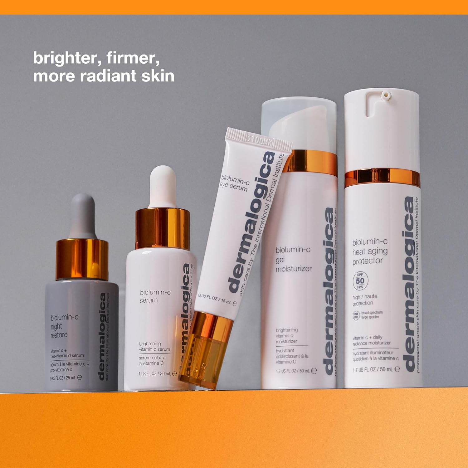 Dermalogica Biolumin-C Heat Aging Protector SPF 50, Daily Face Moisturizer with Sunscreen - Defend Signs of Skin Aging, 1.7 fl oz