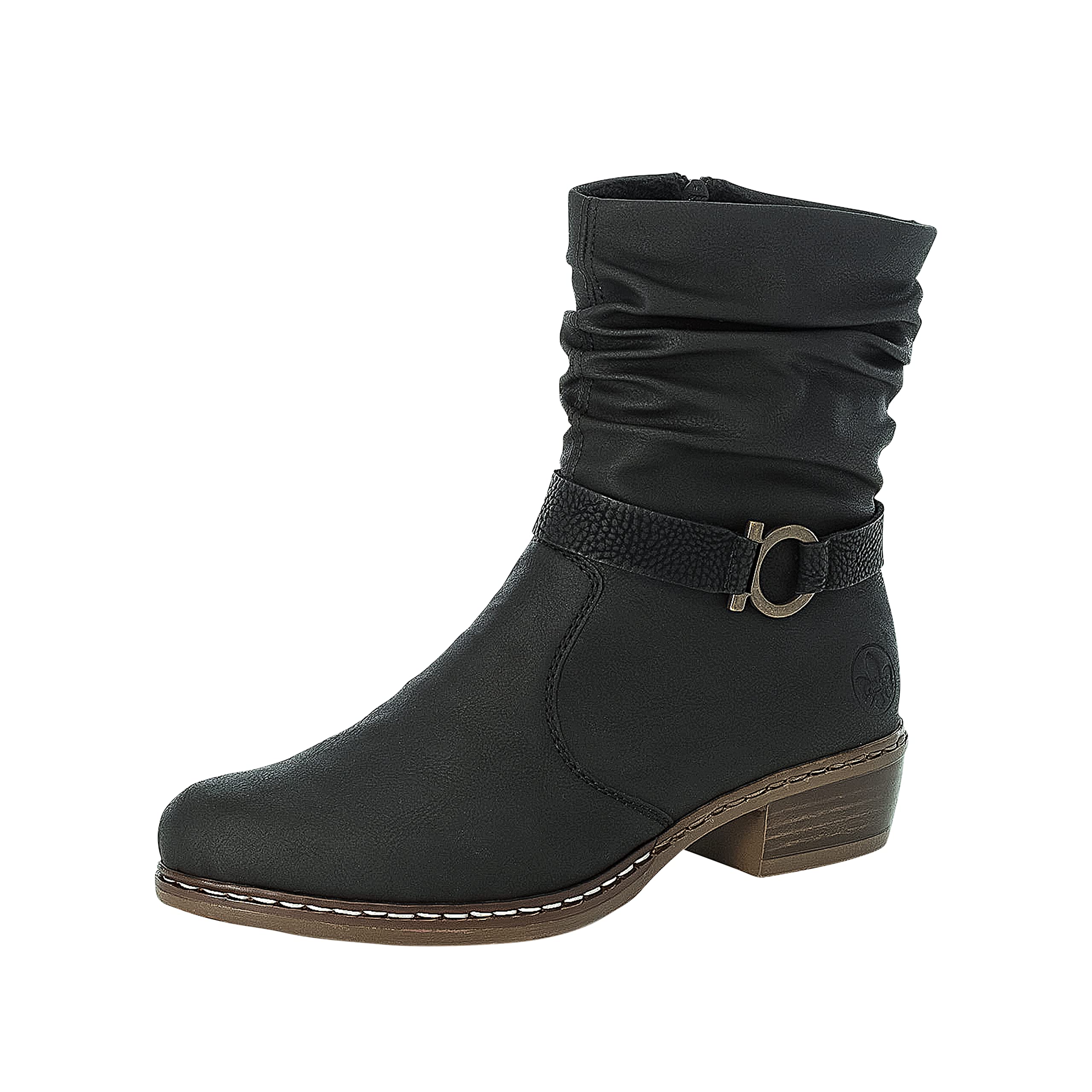 Rieker Y08R1 Women’s Fashion Boot, Black, 5 UK