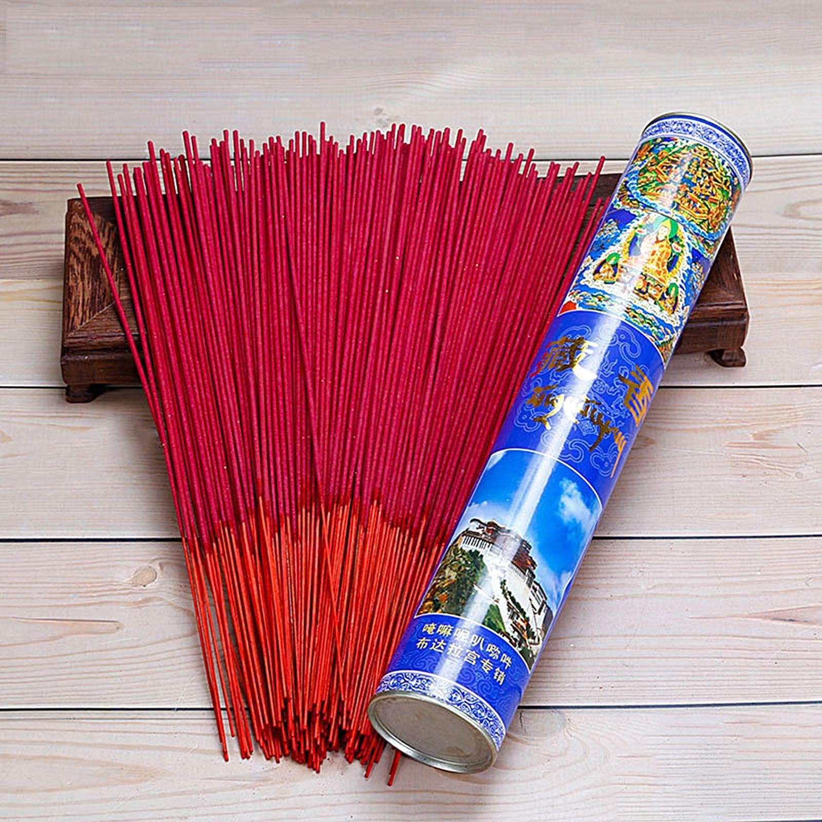Burning Spirituele Sticks Set - Potala wierook, traditionele lange brandende wierook | Geurige Sticks Meditatie, Zen Fusion Wierook, Boho Insense Sticks voor aanbidding, Meditatie