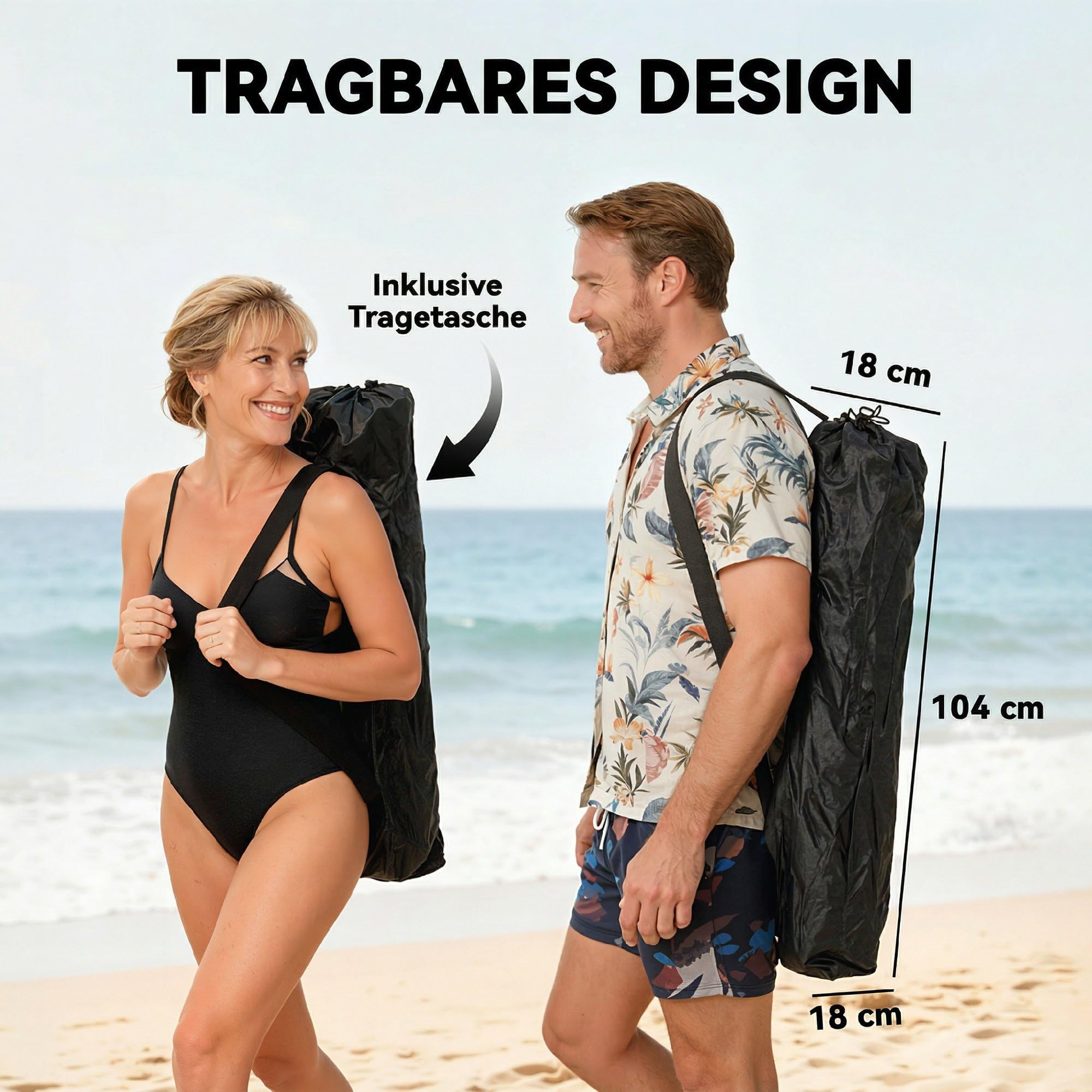 Outsunny 2 składane krzesła campingowe i plażowe z oparciem, 120kg | Podnóżek, Uchwyt na napoje, Zagłówek, Dla dorosłych, Krzesło wędkarskie, Leżak, Składane krzesło, Regulowane oparcie