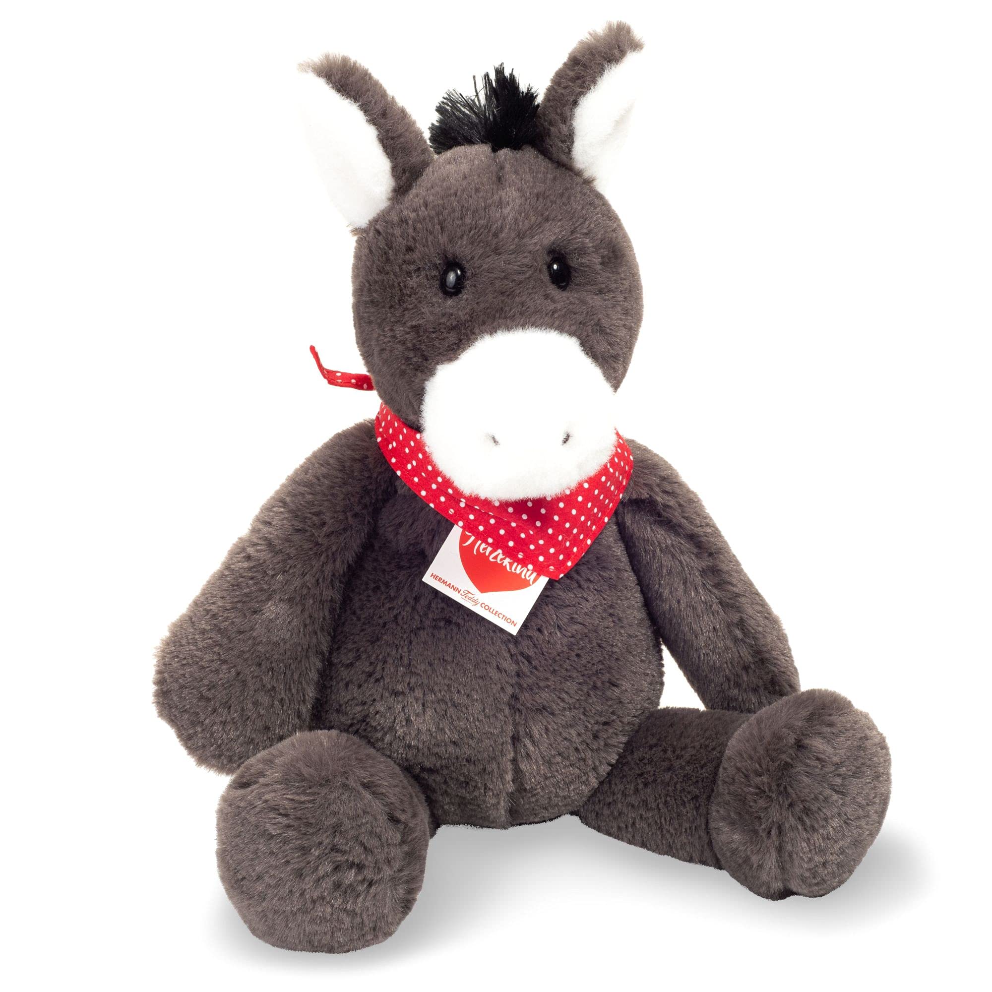 Teddy Hermann 93932 ezel Sancho 32 cm, knuffeldier, pluche dier