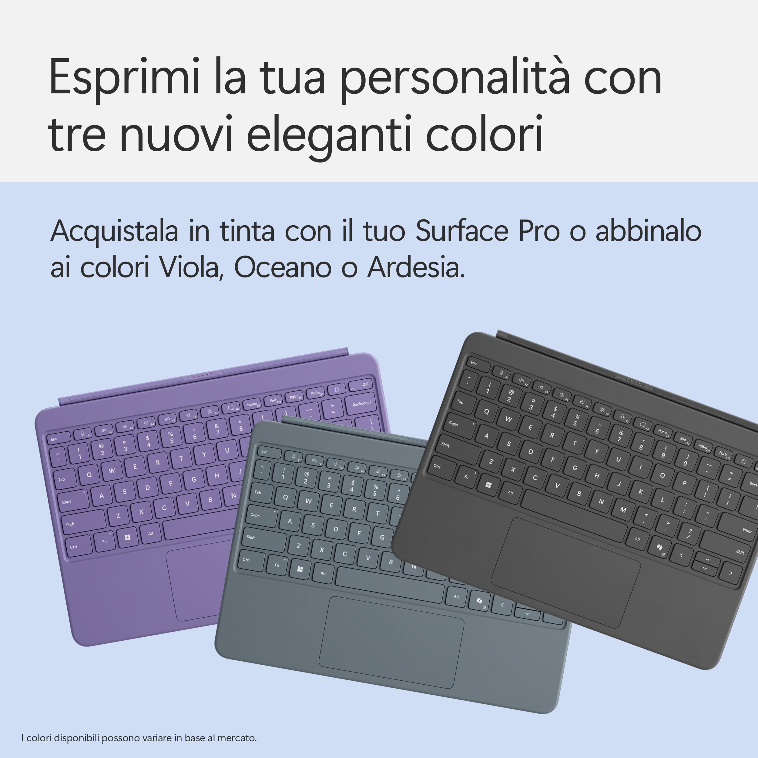 Microsoft Tastiera Surface Pro 12'' con Slim Pen | Compatibile con Surface Pro 12'' | Ardesia