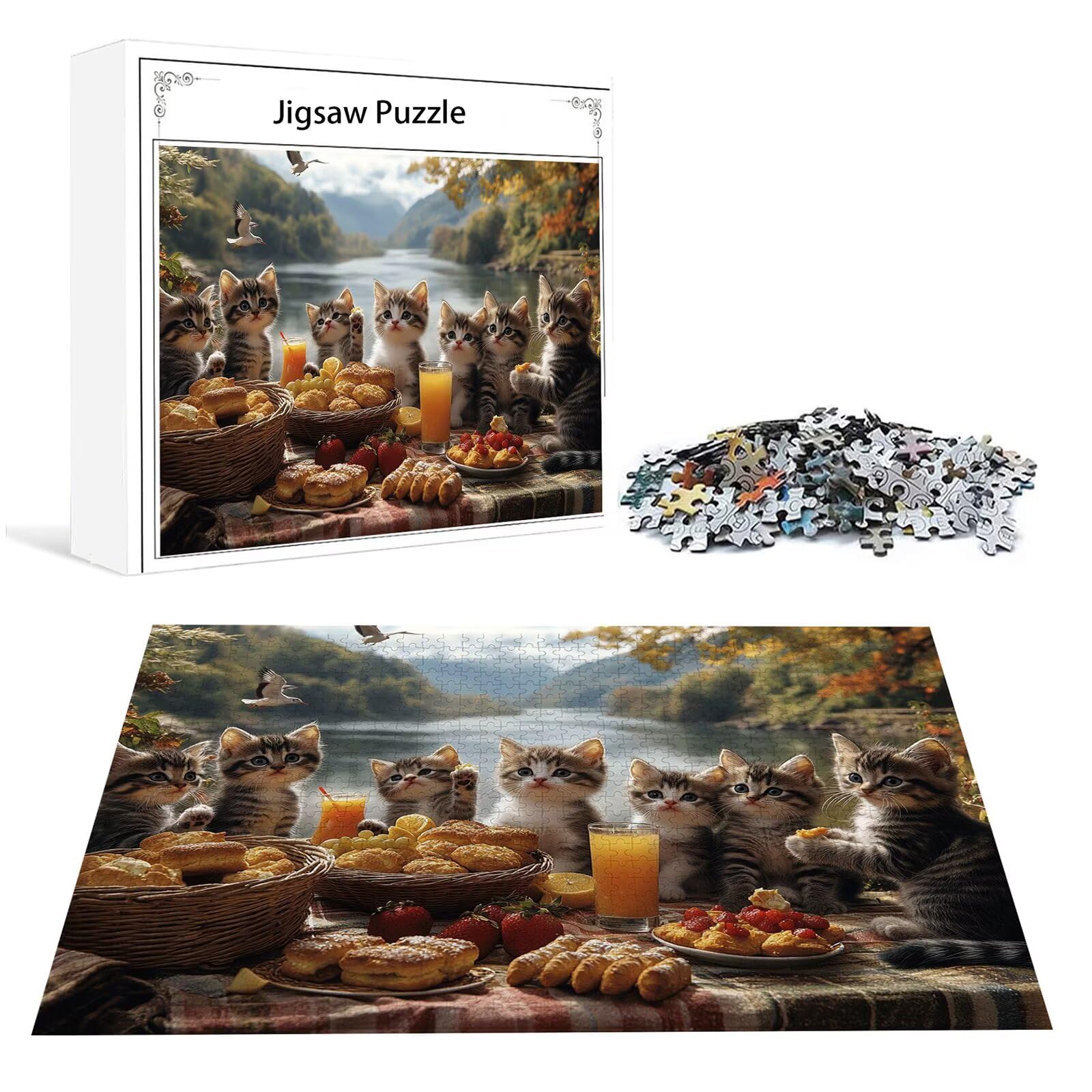 Puzzle 2000 Teile Erwachsene Brot 100x70cm,2000pcs Klassische Puzzles Tier Anspruchsvoll Jigsaw Spielzeug Puzzlespiel Lernspiel Impossible Holzpuzzle Geeignet für alle Altersgruppen Geschenk P-368