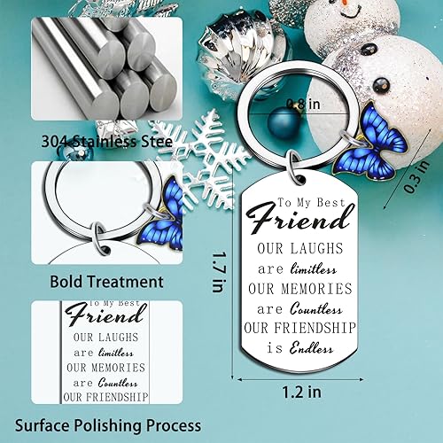 Miniatura 5 de Regalos de amistad para mujeres, amigas, mejores amigas, regalos de cumpleaños, regalo de amistad, llavero de amistad para mujeres, amigas, mejores