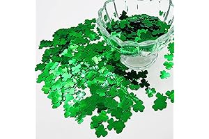 3000Pcs Green Confetti Glitter St. Patrick's Day Lucky Shamrock Cutouts