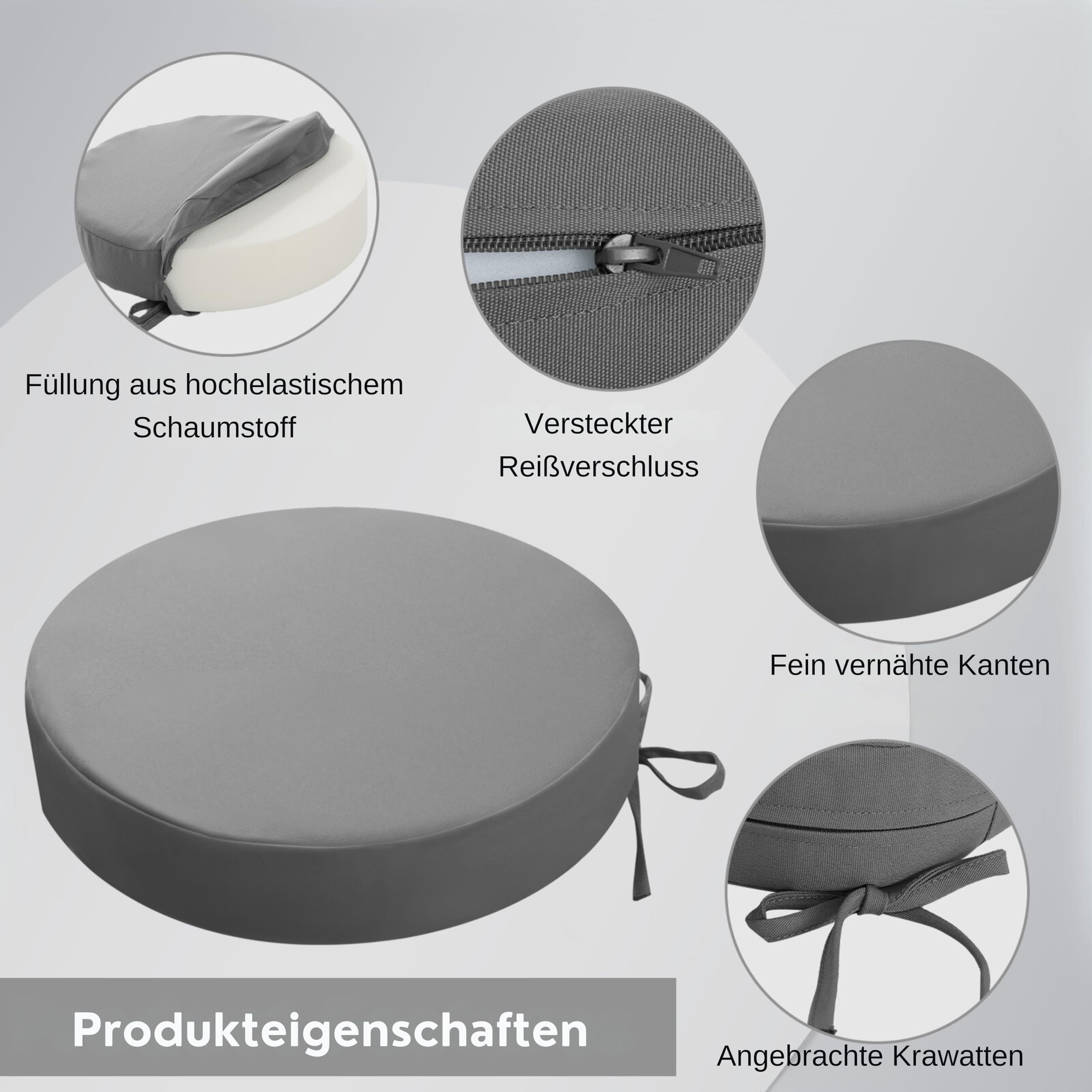 U'Artlines Lot De 2 Coussins De Chaise D'extérieur Et D'extérieur