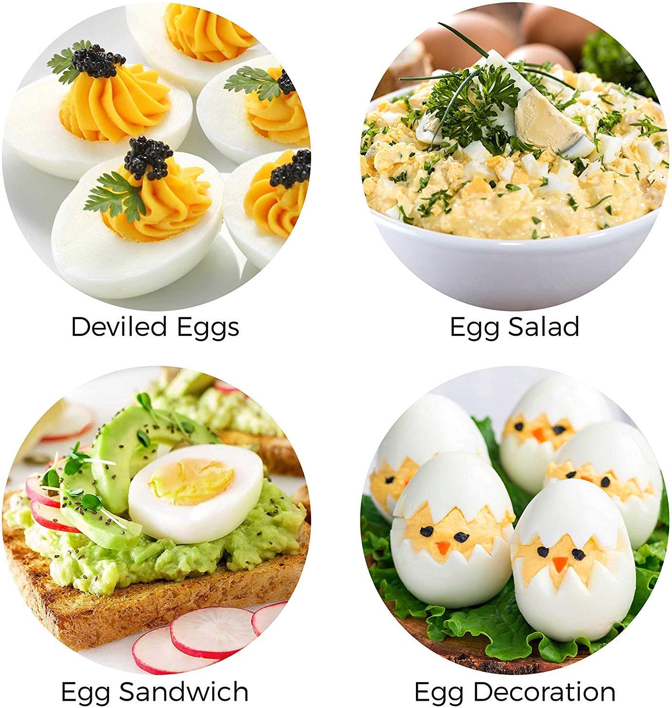 Mueller Rapid Egg Cooker, Hard Boiled Egg Maker with Auto Shut-Off, Noise-Free, 7 Egg Capacity and Stainless Steel Lid, Perfect for Keto Diets