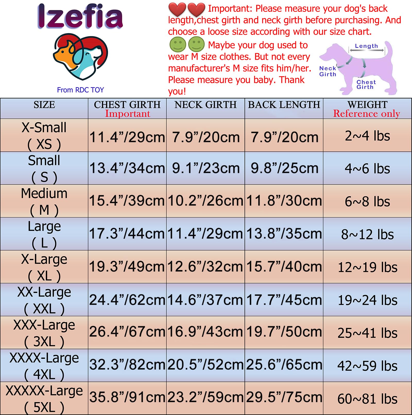Izefia Security Dog Hoodies Clothes Apparel Winter Sweatshirt Warm Sweater Cotton Puppy Hoodie for Small Dog Medium Large Cat Black 4XL - Image 2