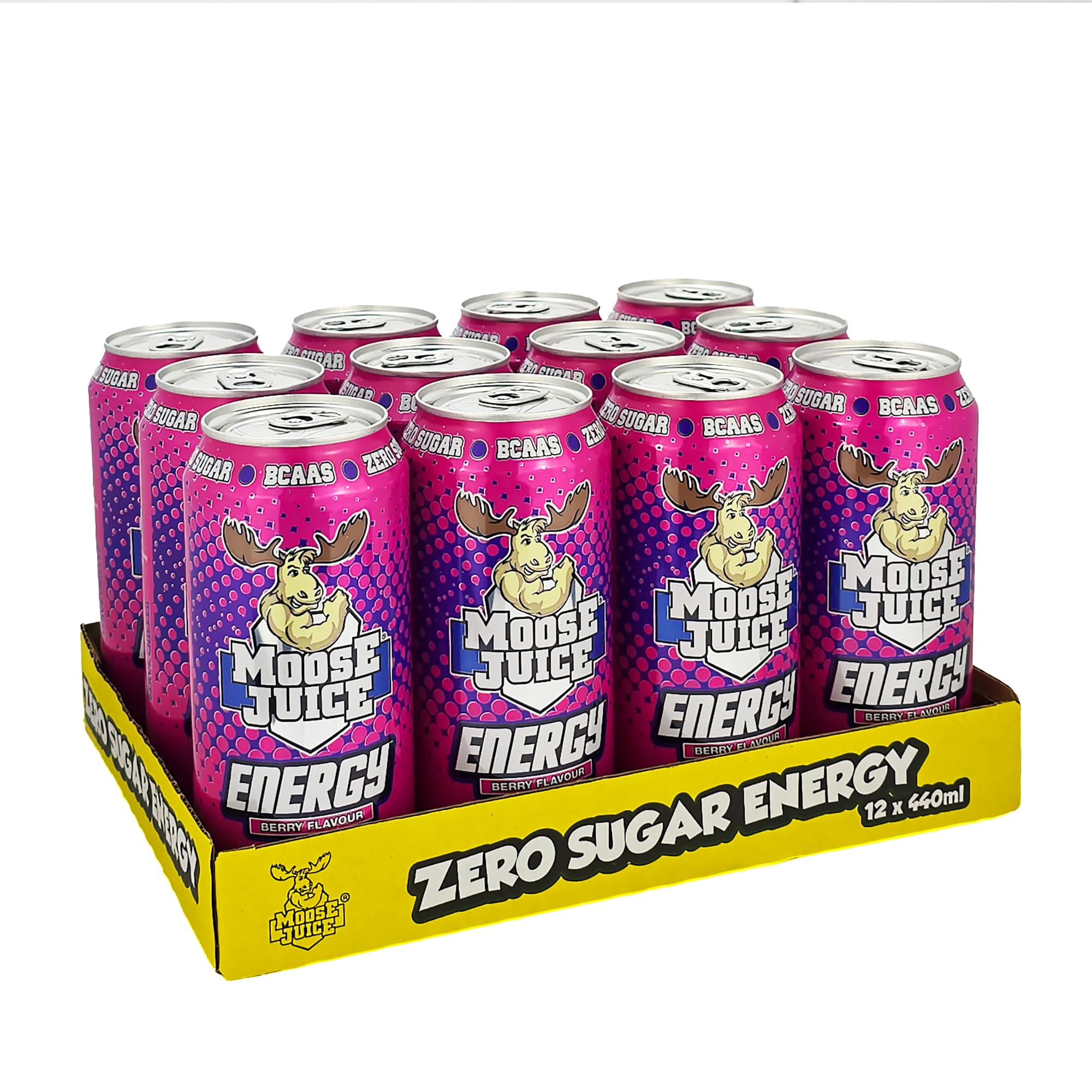 Moose Juice // Clean Energy + BCAA Drink // Only 14 kcal // 141mg