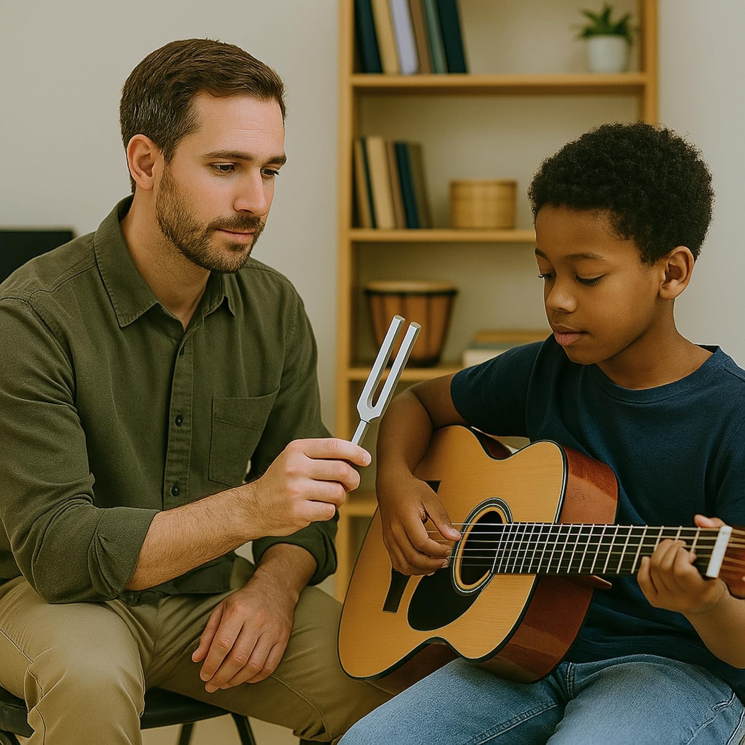 Tuning Forks for Healing Set – Weighted Chakra Tuning Fork Set 128Hz 136.1Hz 256Hz 512Hz with Sound Therapy Activator and Pouch Solfeggio Kit for Healing Therapy Meditation