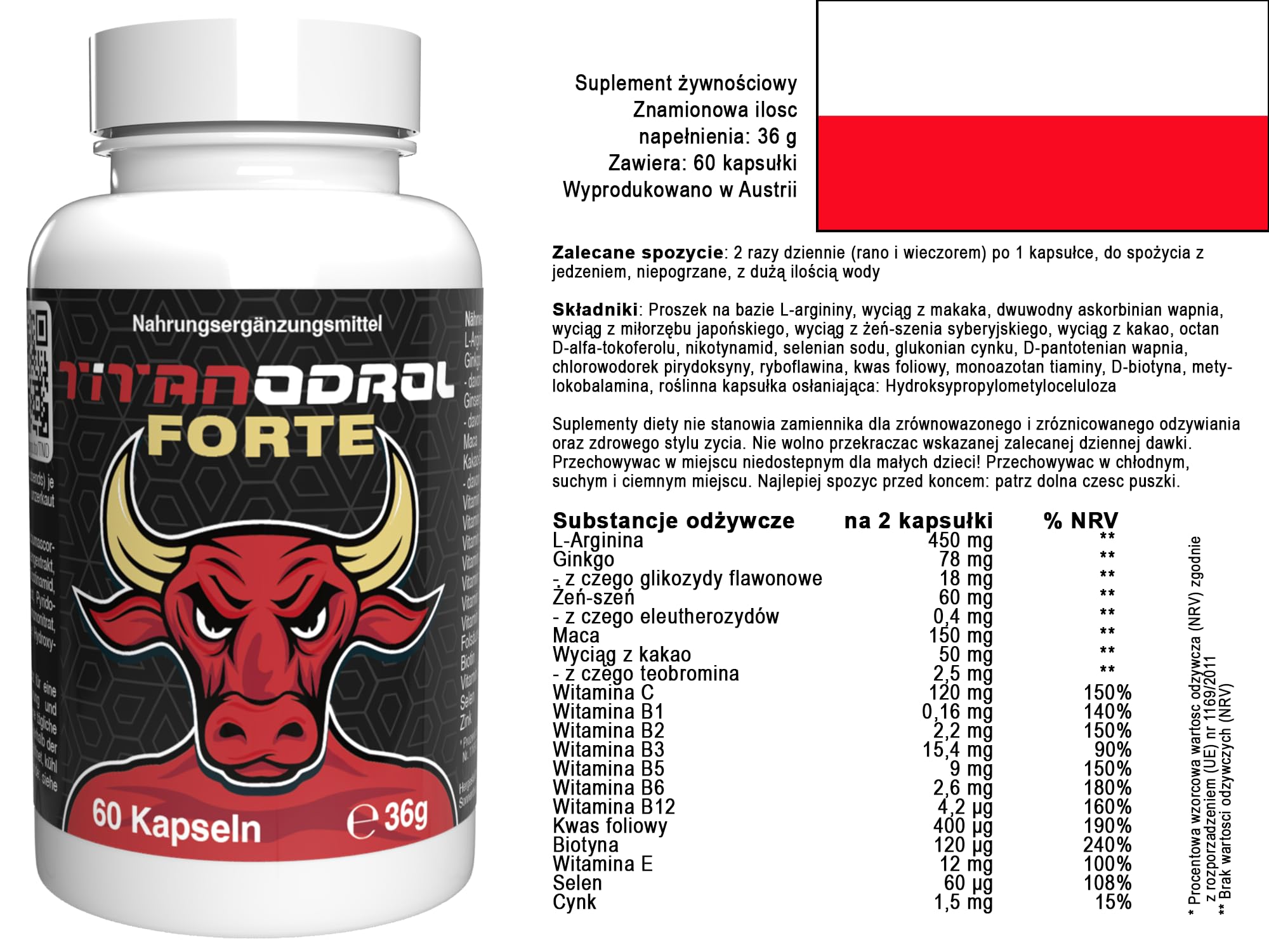 300 capsule, (5 x 60 capsule), confezione da 5 pezzi