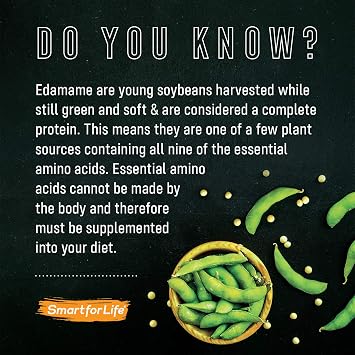 Smart for Life - Edamame Protein Puffs - High Zero Sugar Soy Protein Isolate Puffs 3LB - 20 Grams Snacks - Non-GMO, Gluten-Free, Vegan - 3 PoundsBox - 53 Servings