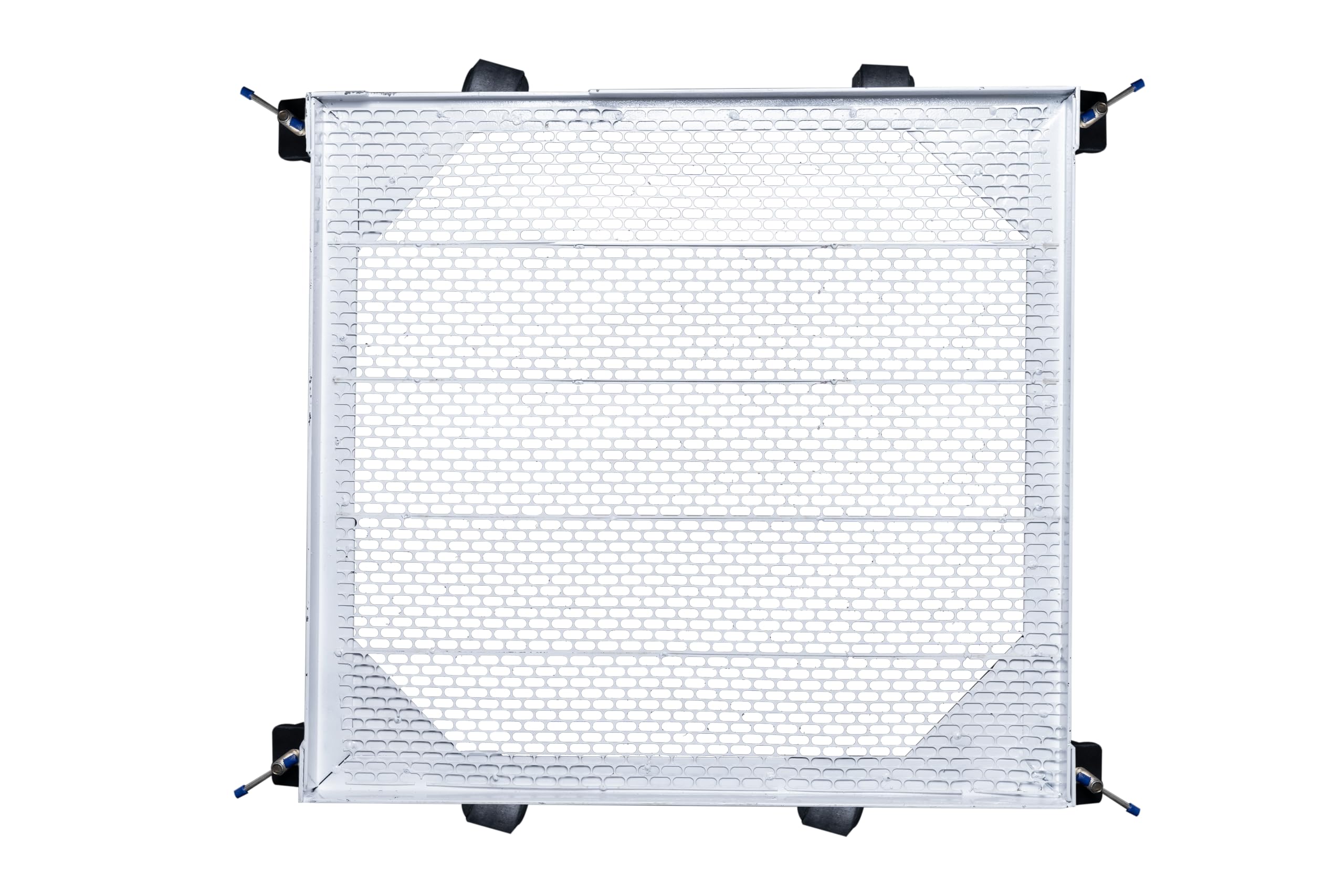 BASE- D, Front Load Angle Stand(24 * 24 -White) with Rat mesh,Plastic Wheels and Legs, Suitable for Samsung 10.0Kg & IFB (7.0 to 10.0Kg) & Bosch(7.0 to10.0Kg):Size 61 * 61 Cms,Model :Master DLX