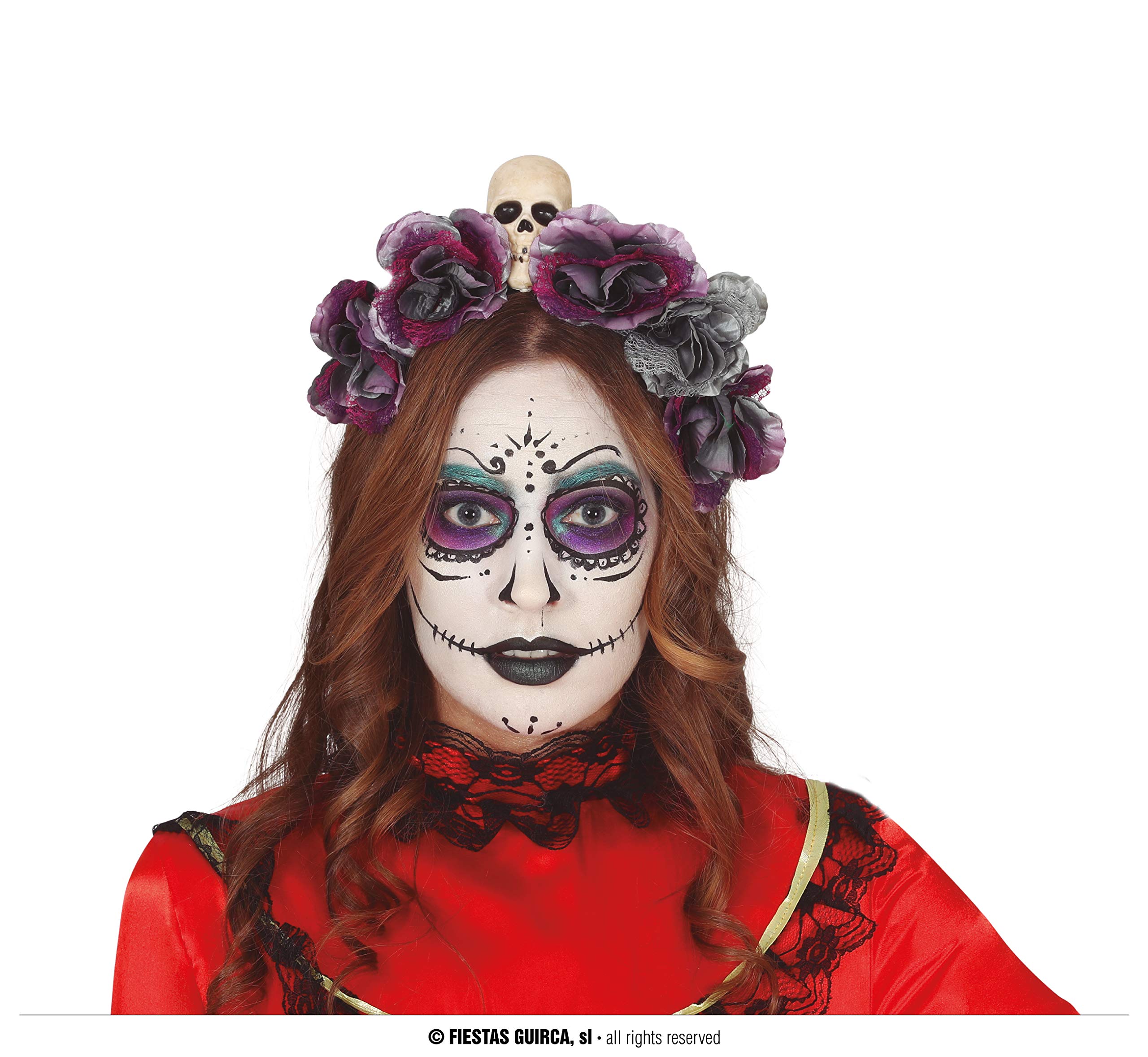 FIESTAS GUIRCA Grey Flowers Headband