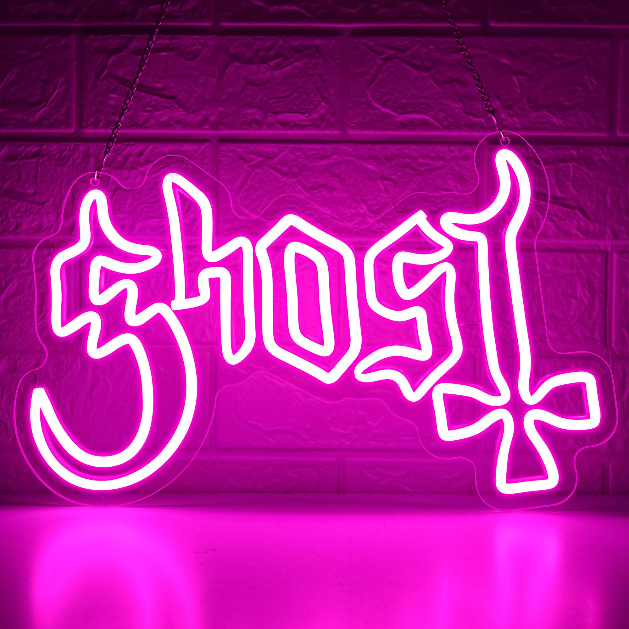 Insegna al neon gotica per decorazione da parete, dimmerabile, banda gotica a LED, per studio dal vivo, musica al neon, decorazione da parete per bar, uomo, grotta, feste, concerti, regali per uomini