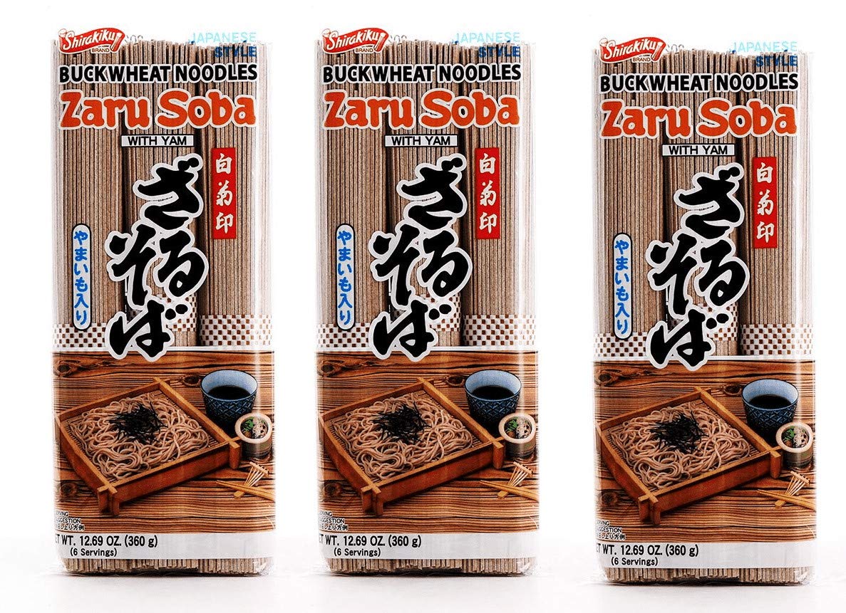 Amazon.com : Shirakiku Zaru Soba (Soba with Yam) - 12.7oz (3 Pack