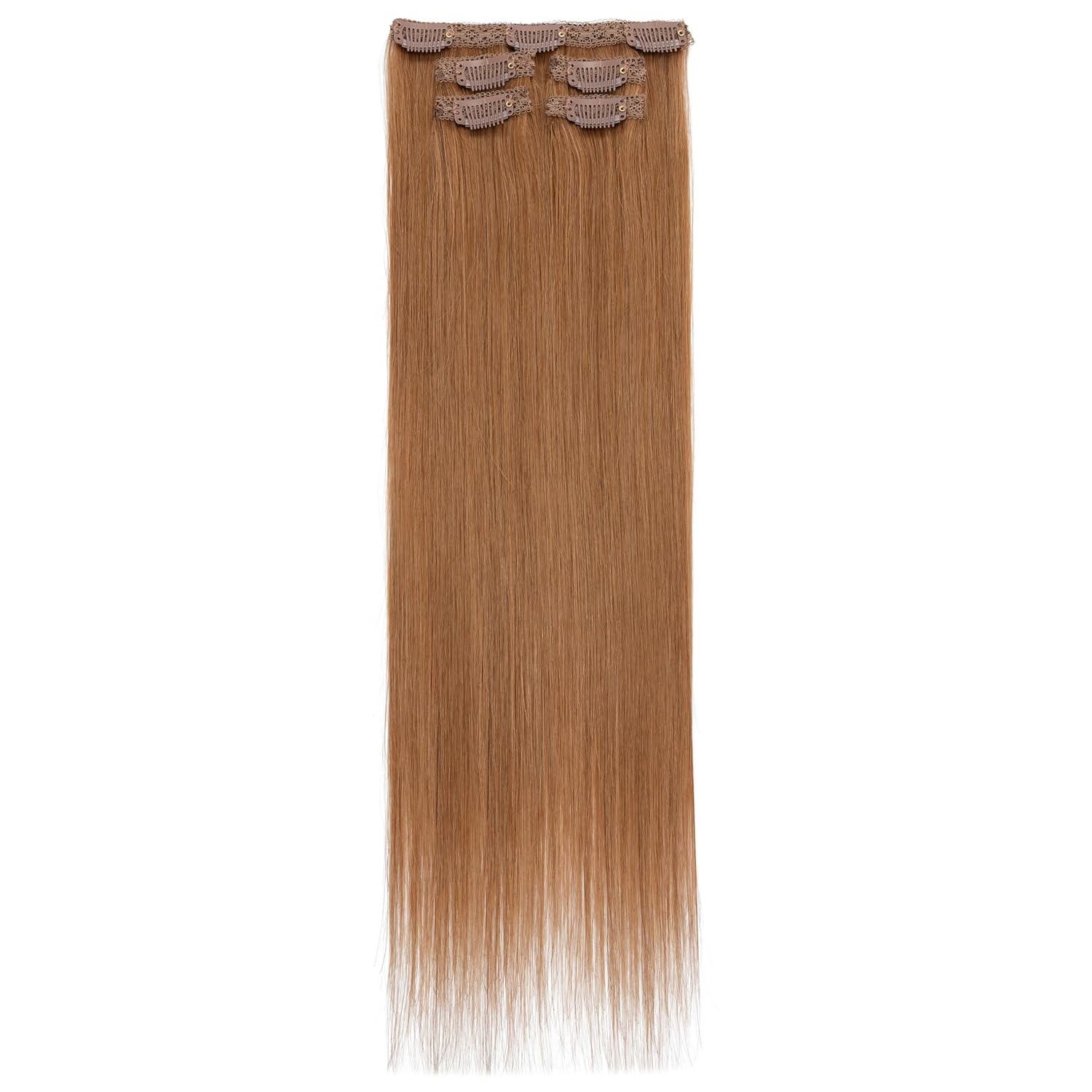 Short Clip in Hair Extensions Real Remy Human Hair,S-noilite Short Hair Extensions Clip ins,Mini Clip in Extensions for Add Volume and Highlights,5 Pieces 36g 10 inch Chestnut Blonde Balayage