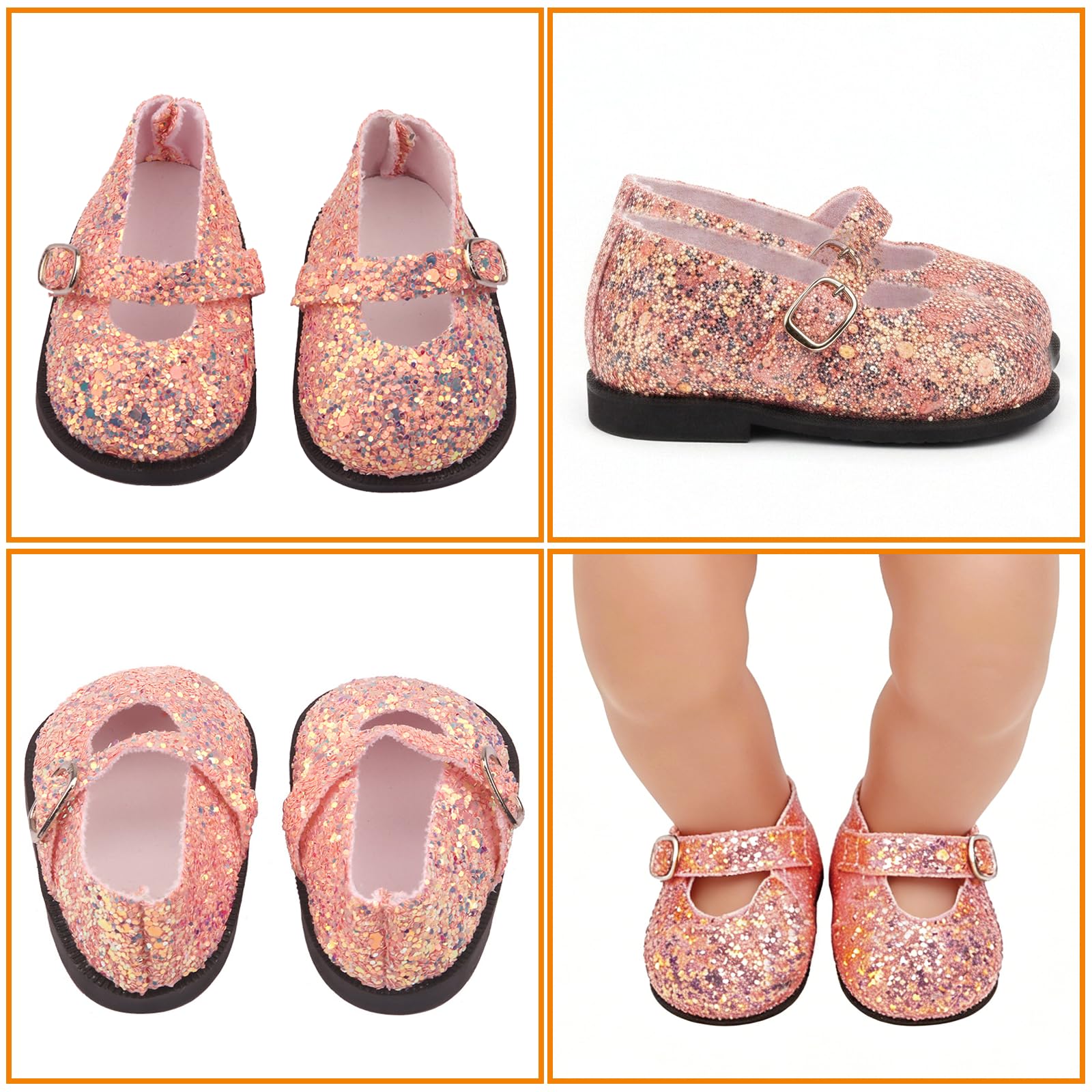 Scarpe per bambole 4 paia