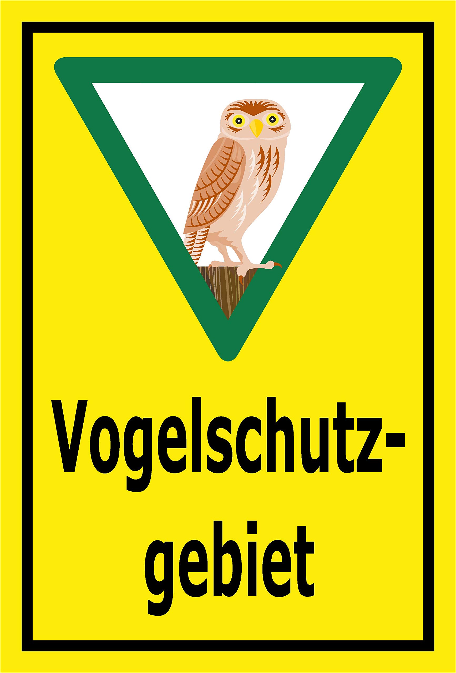 Melis-Folienwerkstatt Schild 'Naturschutzgebiet Waldweg' – 45x30 Cm, 3 Mm Hartschaum, Wetterfest