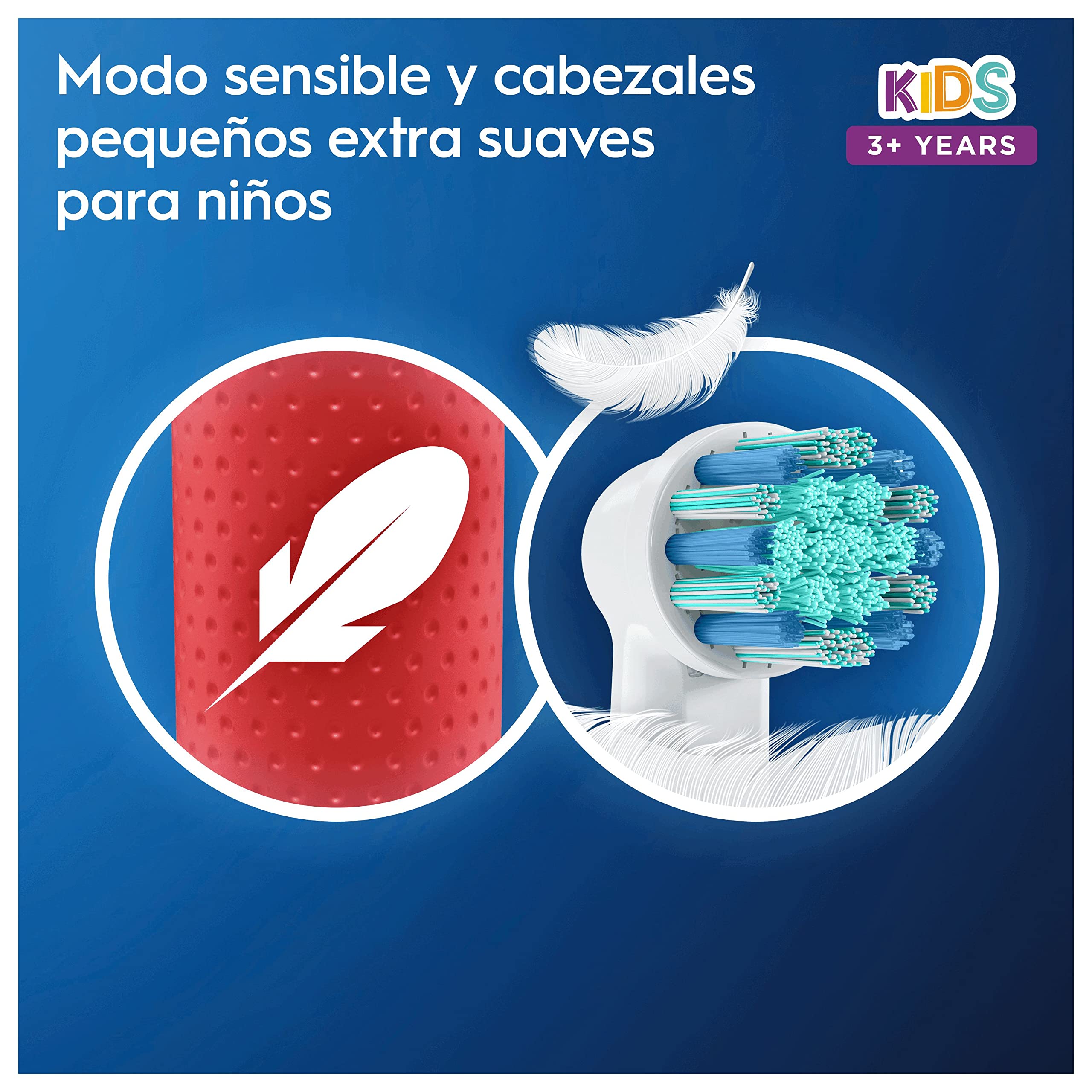 Oral-B Junior Cepillo Eléctrico, 1 Mango De Star Wars, 2 Cabezales, Diseñado Por Braun, Apto Para Niños Mayores De 6 años