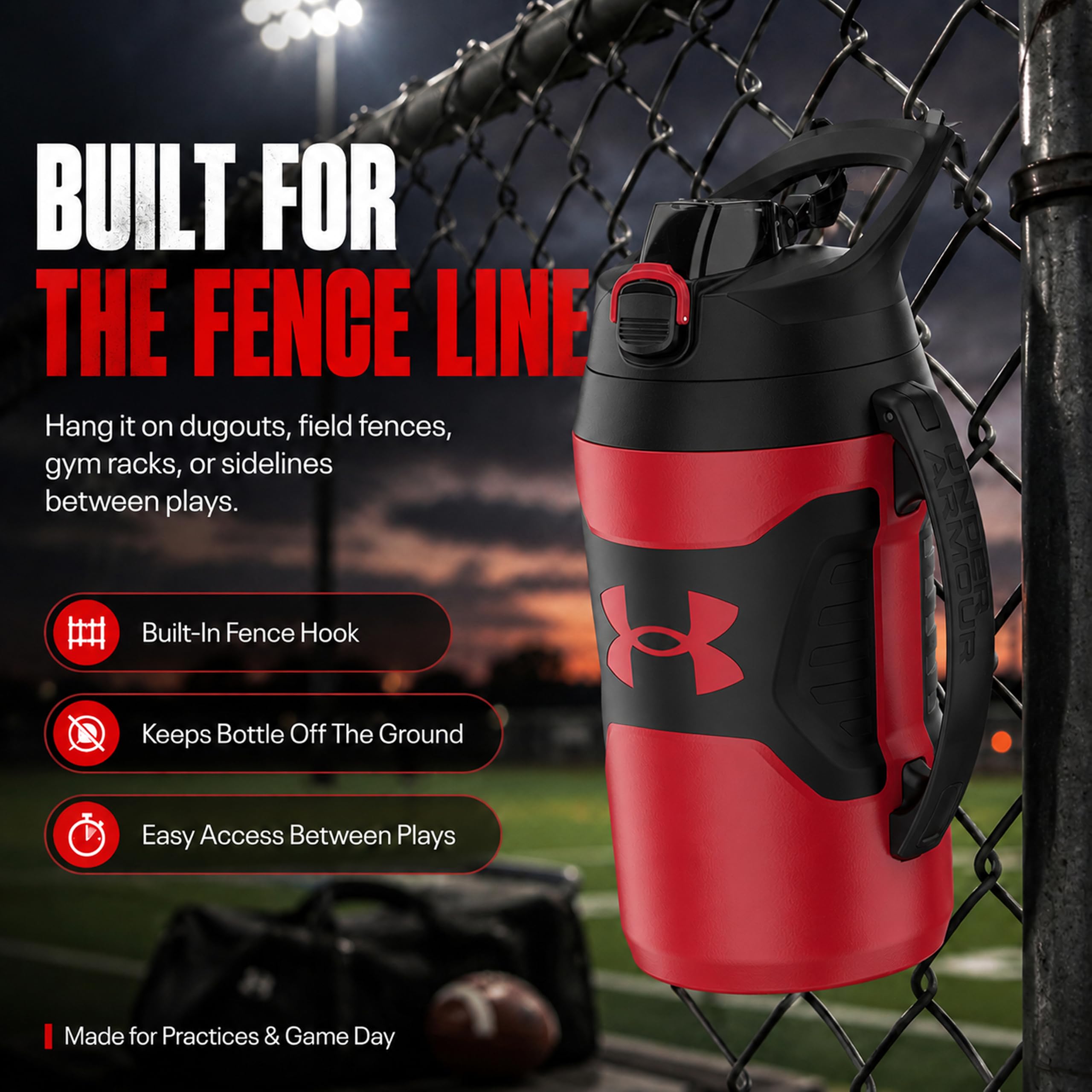 Amazon.co.jp: Under Armour 断熱ウォーターボトル ハンドル&フェンス