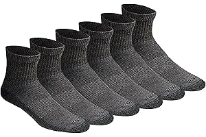 Dri-Tech Men's Hollow Moisture Control Quarter Socks (6, 12, 18 Pairs)