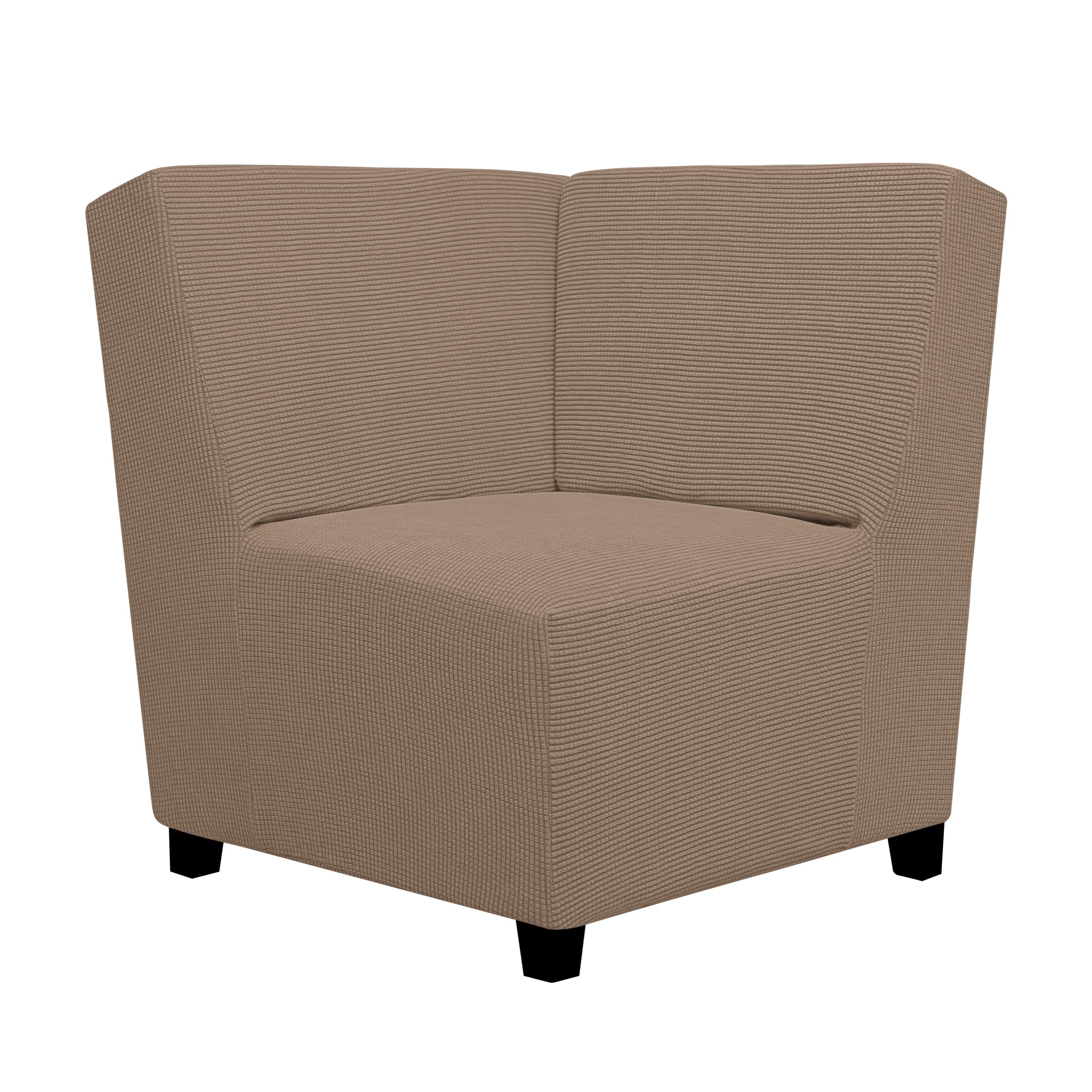 Easy-Going Stretch Soft Sectional Corner Sofa Couch Slipcover Camel