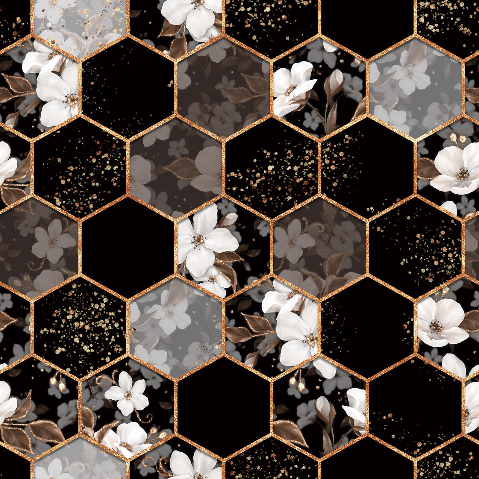 Papier peint géométrique à décoller et à coller amovible, papier peint hexagonal de cuisine