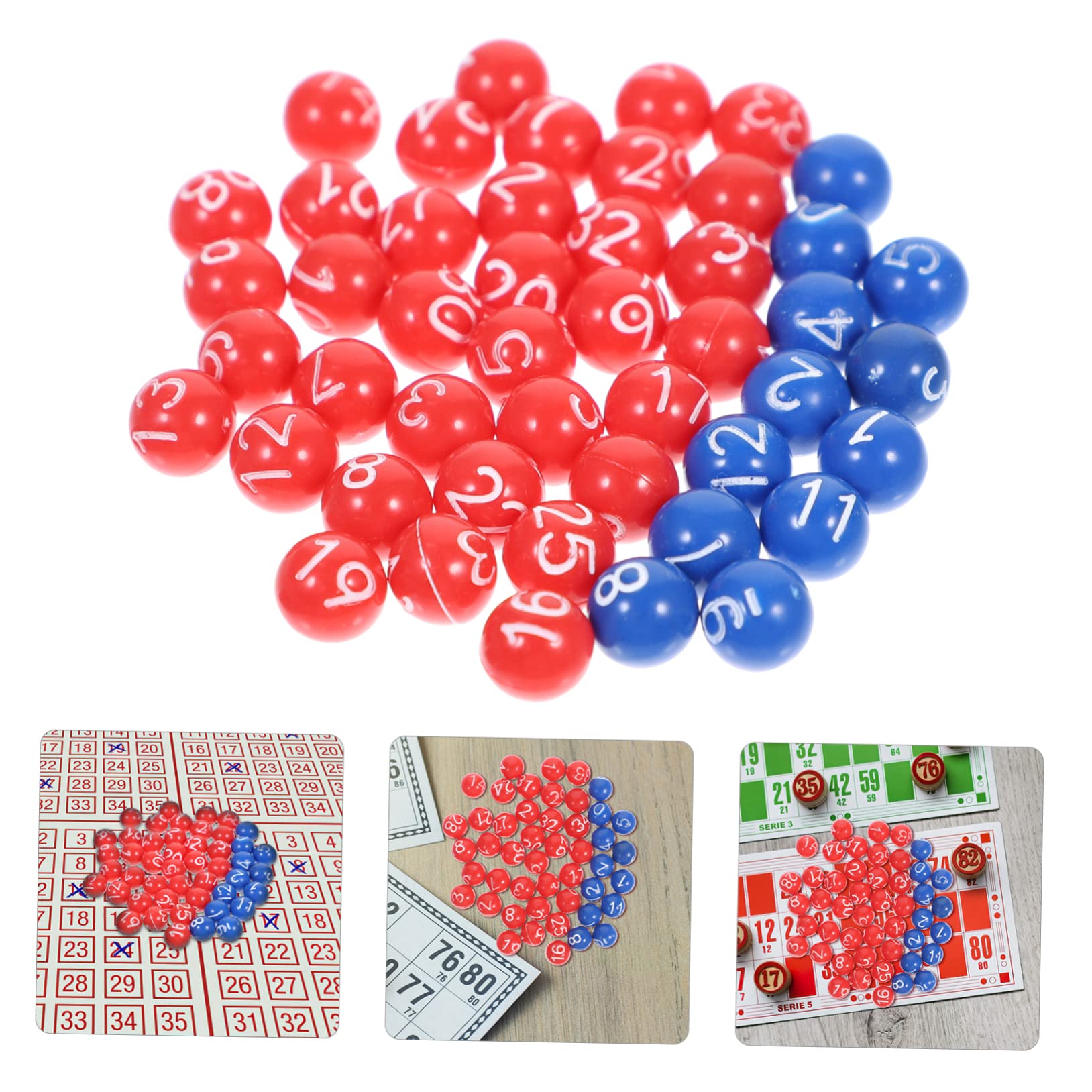 BESTonZON 3paquets Lot de Boules De Loterie Plastique Balles Numérotées pour Jeu De Tombola Activité Boules Sphériques sans Couture