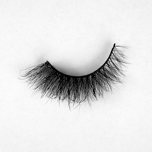 Miniatura 339 de Pooplunch Pestañas postizas de pelo de visón sintético, estilo de ojo de gato, paquete de pestañas postizas naturales esponjosas, paquete múltiple