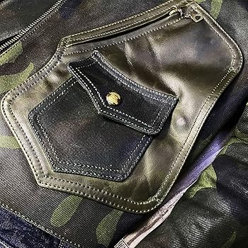 Amazon | [N++A] BOMU 牛革 豪華 カウハイド&オイルドコットン D