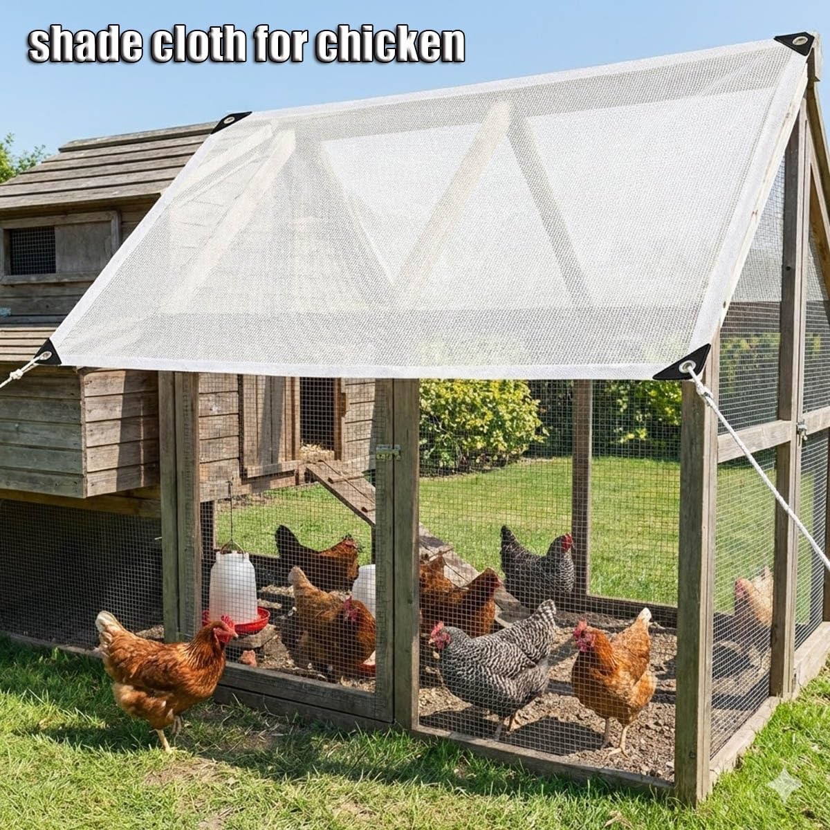 Filet solaire respirant 50 % blanc avec œillets pour serre et jardin (8 x 8 m) Idéal pour les plantes et la terrasse Protège des UV et léger