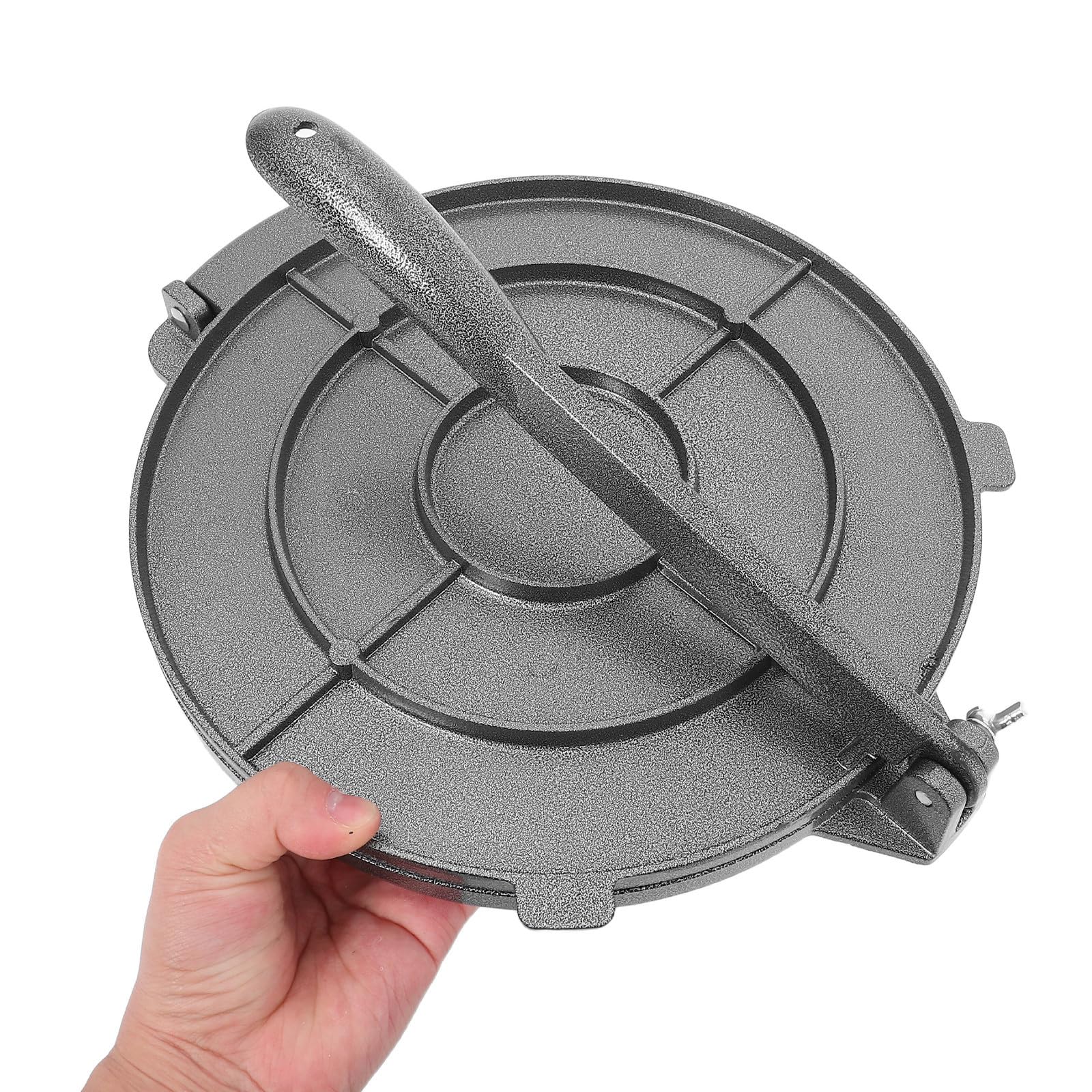 ULTECHNOVO Presse à Tortillas de Maïs Ronde, Presse à Pâte, Alliage D'aluminium, Noire, Design Gain de Place, Entretien Facile, pour Restaurant et Service Alimentaire Intensif