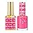 DND DC Gel Polish Set, Pink Collection, UV/LED GelPolish and Air Dry Nail Lacquer, Matching Chip-Free Polish Duo, 014 Tulip Pink, 0.5 Fl Oz Each
