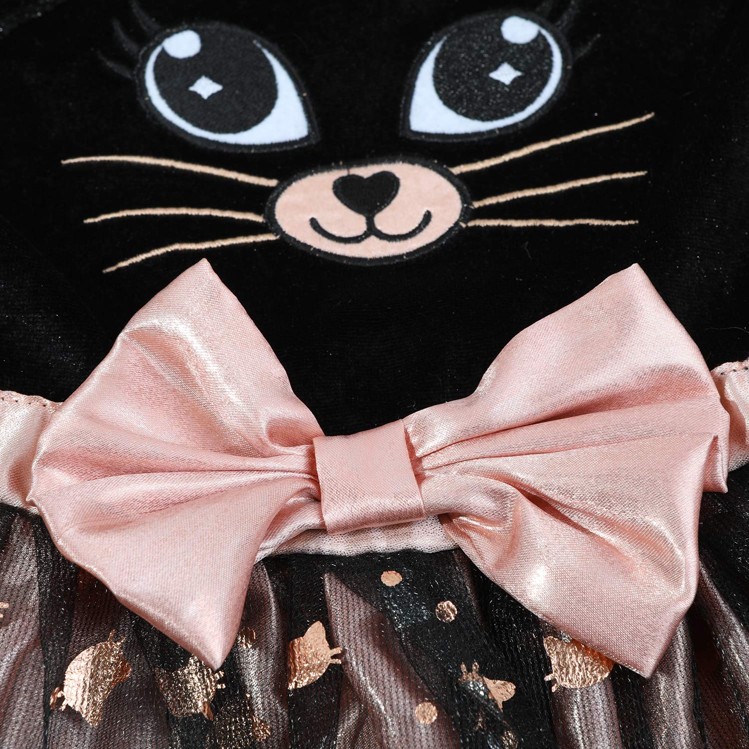 Leadtex Little Girl's Cute Cat Dress Costumes With One Ear Headband and One Tail for Halloween and Dress up Parties?Kids3-4yrs?.