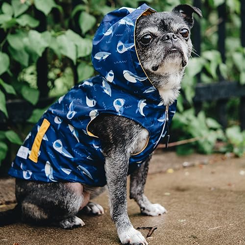 Vista 13 de Lucy & Co. Lucky Ducky - Impermeable reversible para perros y mascotas - Impermeable para perros - Poncho ajustable a prueba de agua para caninos