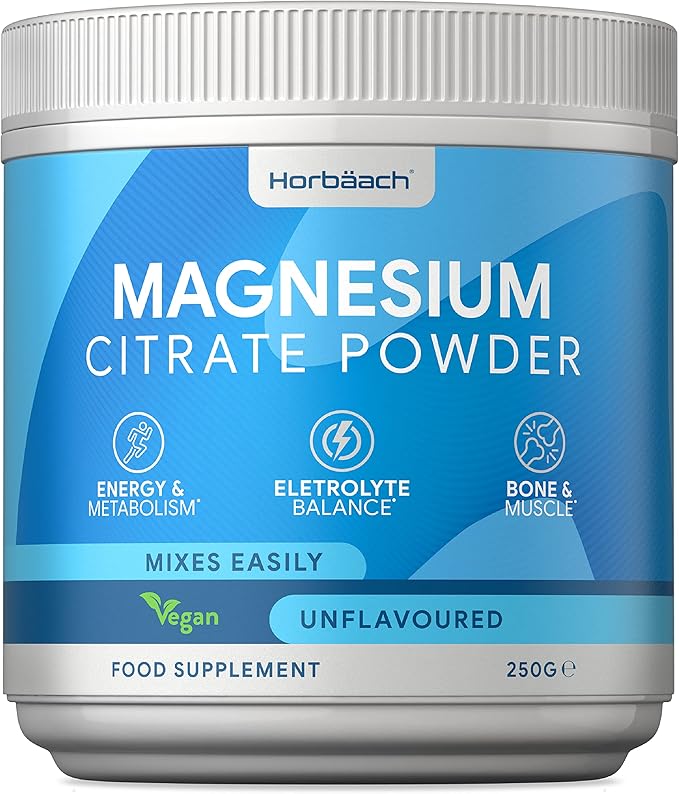 Magnesium Citrate Hydrate Powder 250g Vegan Premium Powder