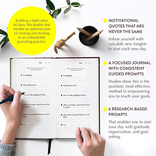 Miniatura 3 de Diario de la mañana por Legendary Life- Ajuste de objetivos, Gratitud, Autocuidado para hombres y mujeres-Desarrollo personal, Mayor productividad y