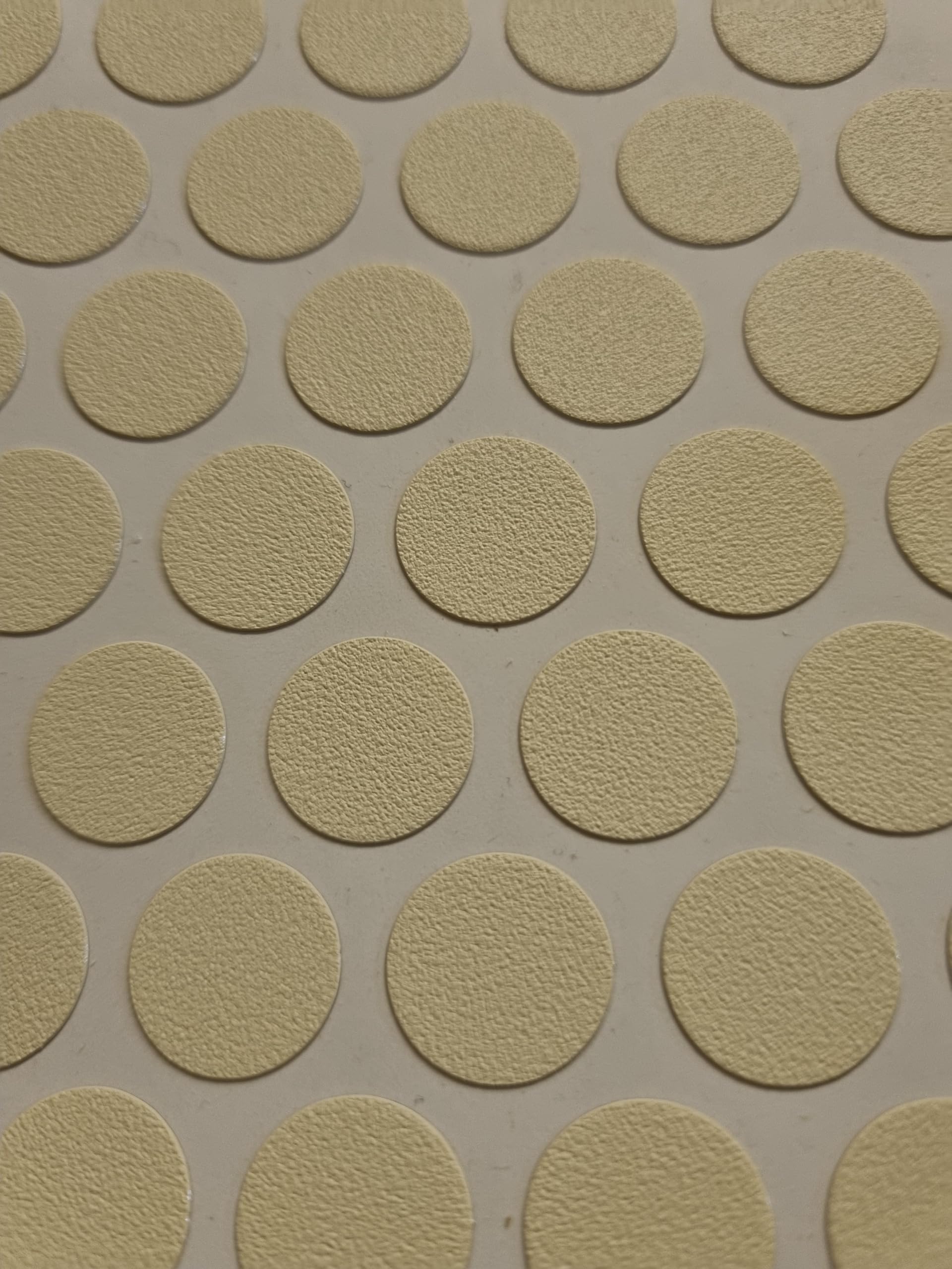 Cream Self adhesive Screw Covers 14mm, screw cover stickers Pack 50 (Cream)