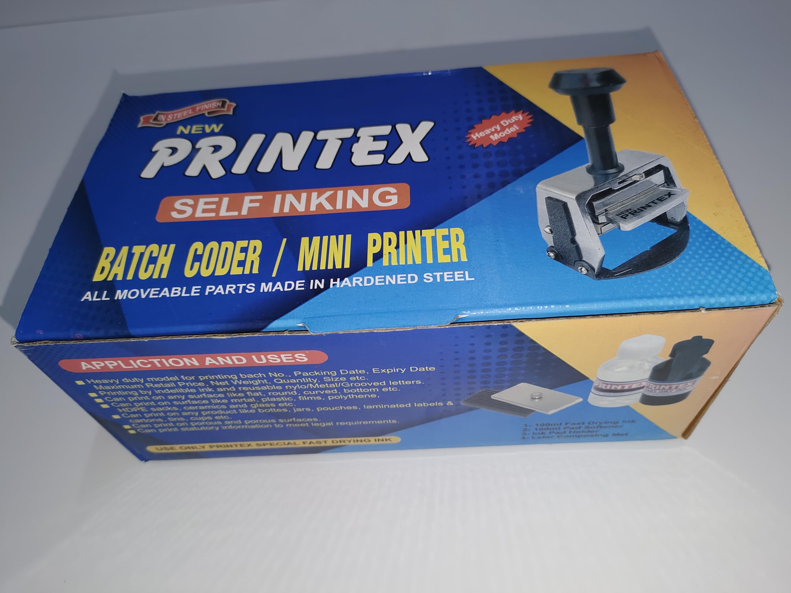 Stamp Printing Machine Batch Printing Machine/Mini Printer – 2mm Letters, Medium Size 35x30mm, Prints Up to 6 Lines for MRP, Expiry Date & Batch Codes-image-33