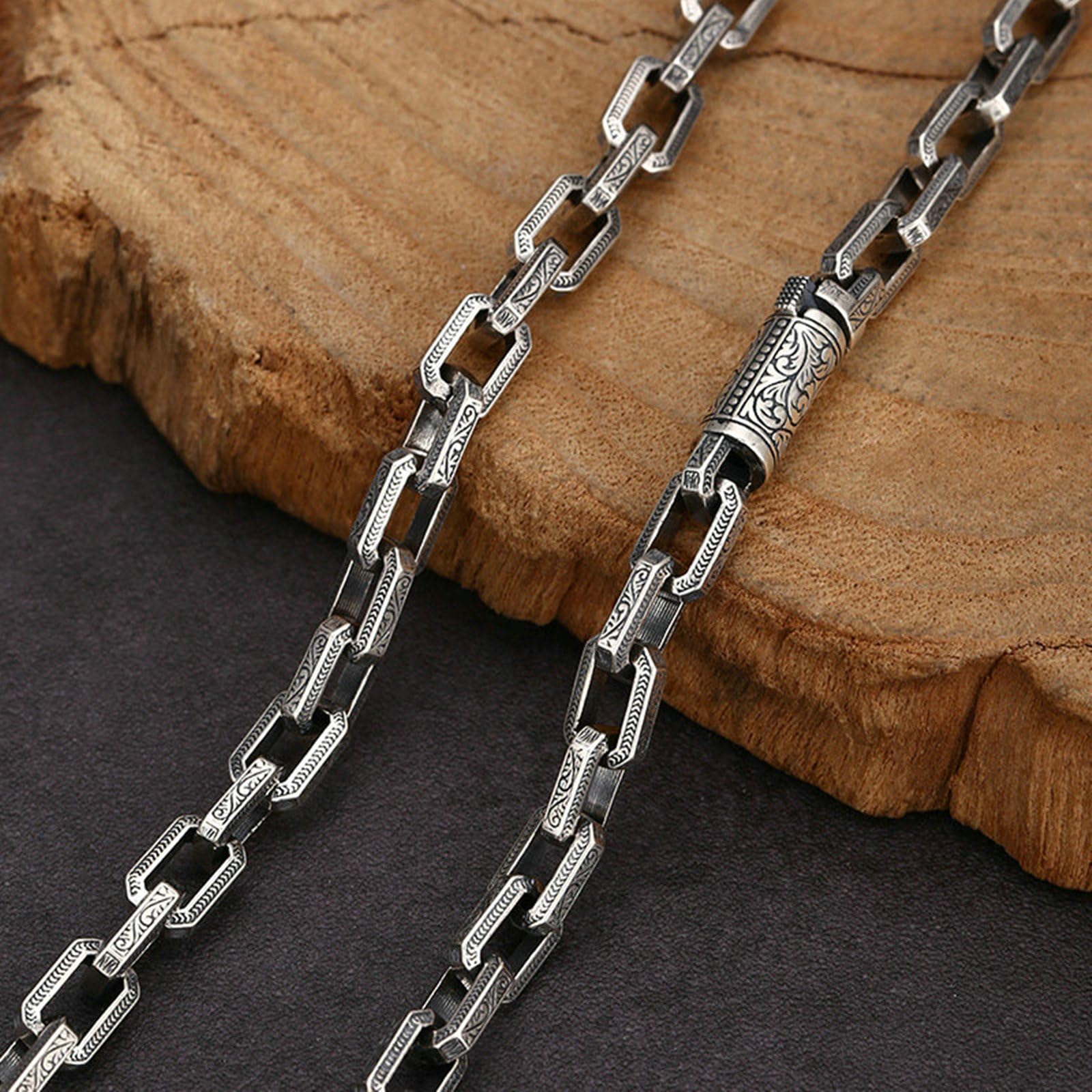 Collana Uomo Argento 925 Catena Collana Uomo