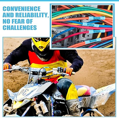 Miniatura 6 de Frienda 1000 conectores a tope termorretráctiles, conectores de alambre de crimpado aislados de grado marino, conectores de alambre termorretráctil,