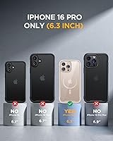 Vista 218 de Miracase Funda magnética para iPhone 14 de 6.1 pulgadas, protector de pantalla de vidrio templado integrado + protector de lente, compatible