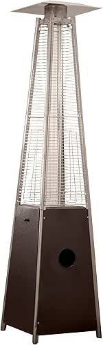 AZ Patio Pyramid Glass Tube Propane Gas Patio Heater, CSA