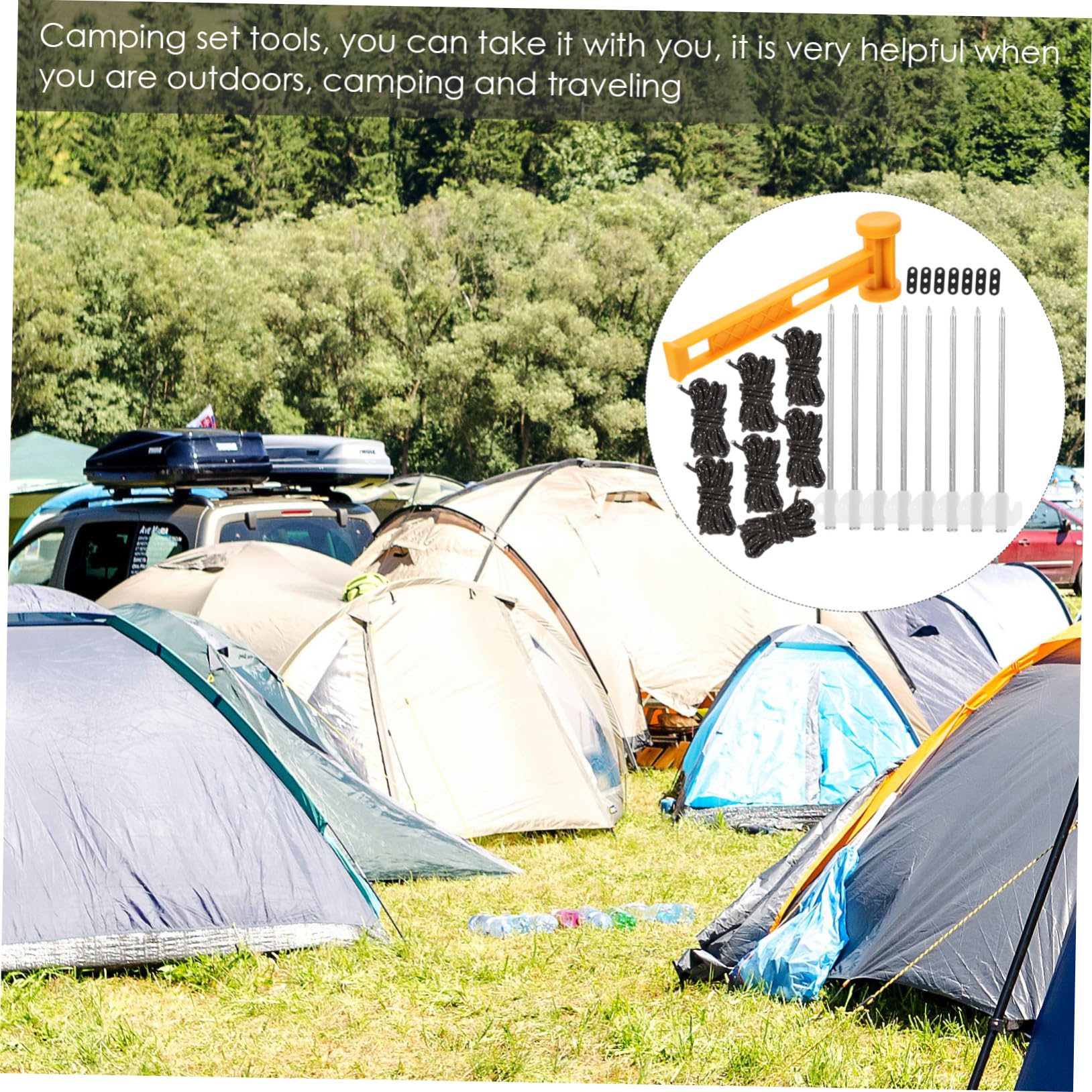 Clavijas de Tienda de Campaña de Plástico 1 Juego para Camping Exterior