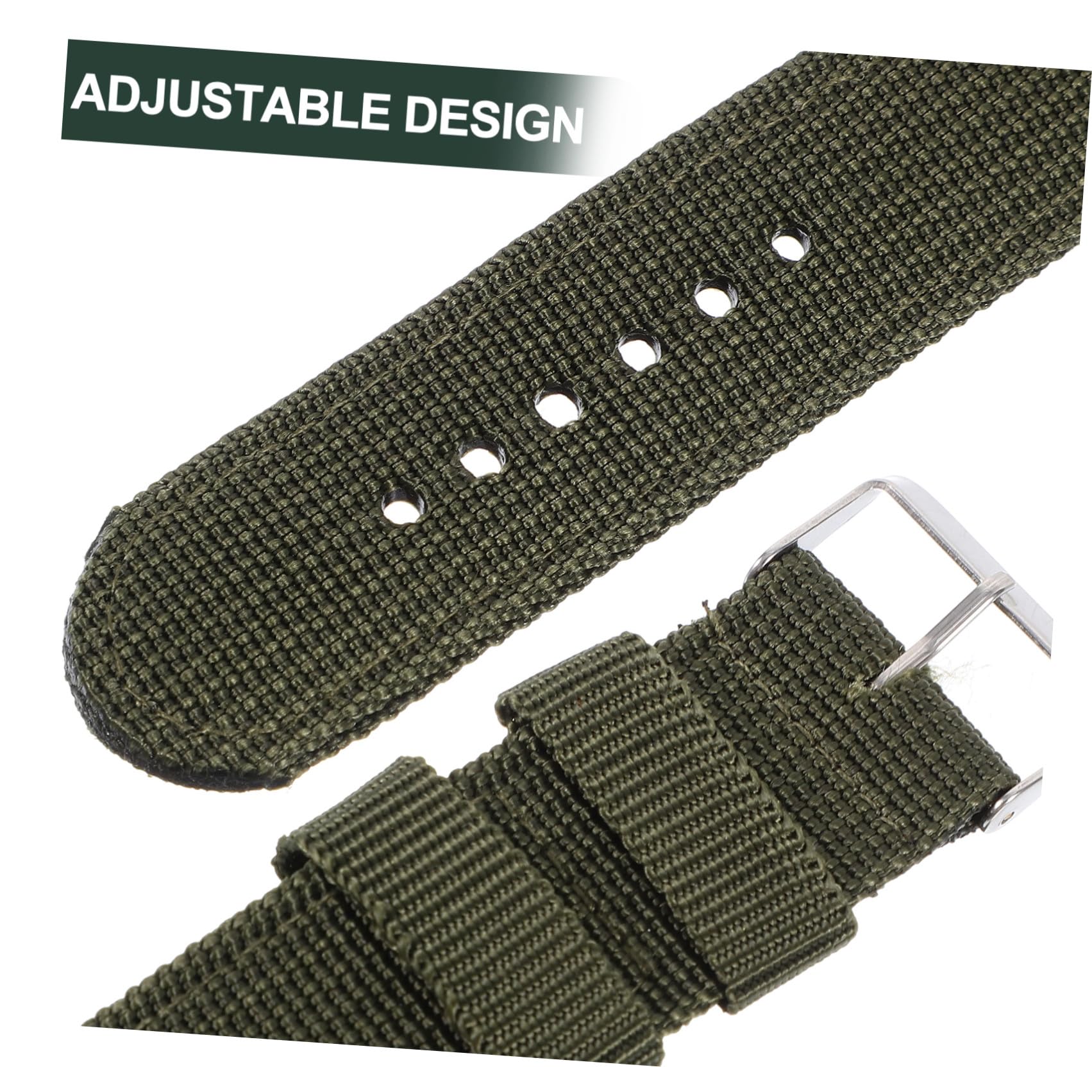 ifundom Orologio Militare da Uomo al Quarzo Cinturino in Nailon Verde, Calendario e Design Creativo, Orologio Sportivo Puntuale per Uso Quotidiano