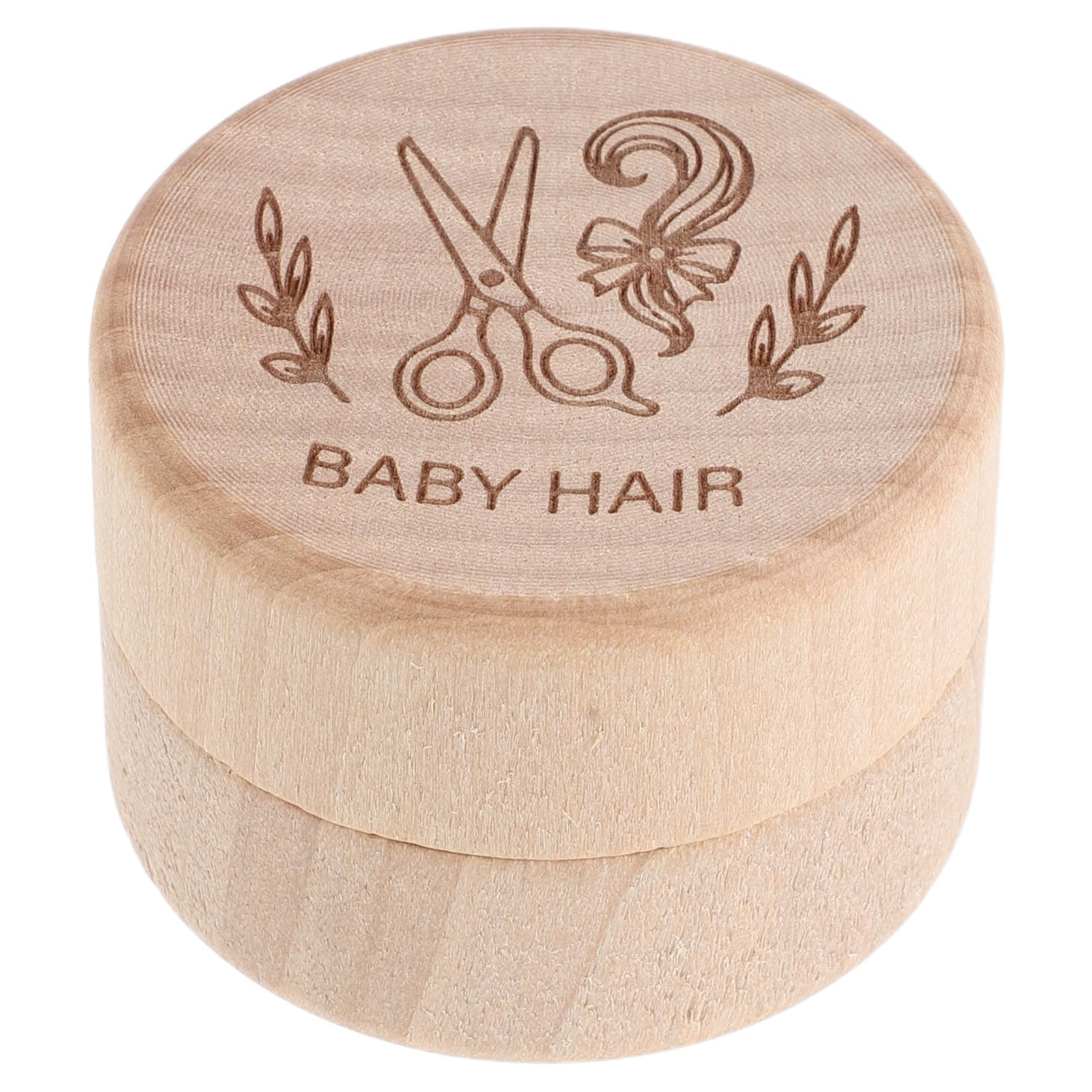 minkissy Caja de Recuerdo para Cordón Umbilical de Madera, para Guardar Pelo y Dientes de Ñiño, Adecuado para Cómoda o Mesita de Noche